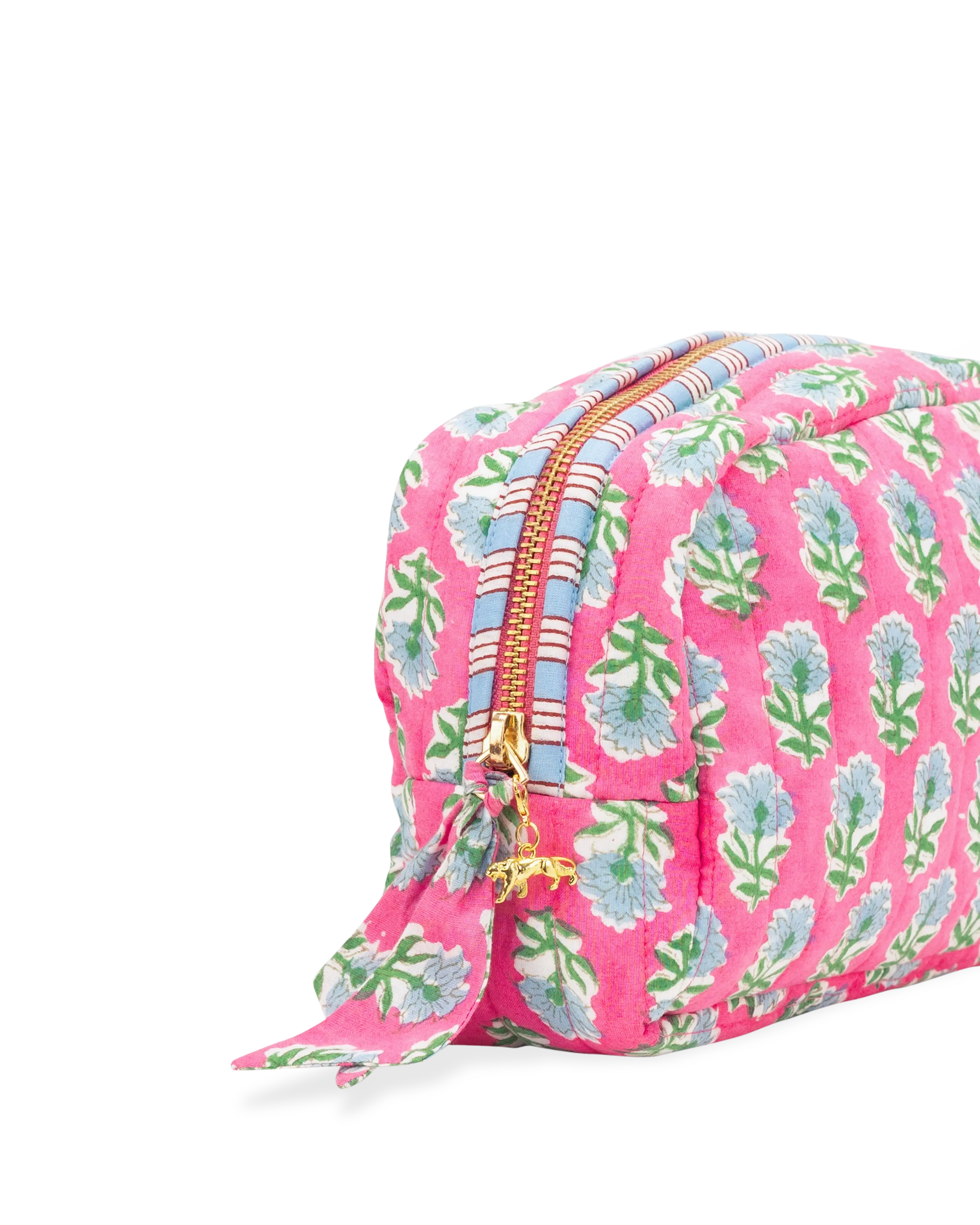Pink Buta Makeup Bag