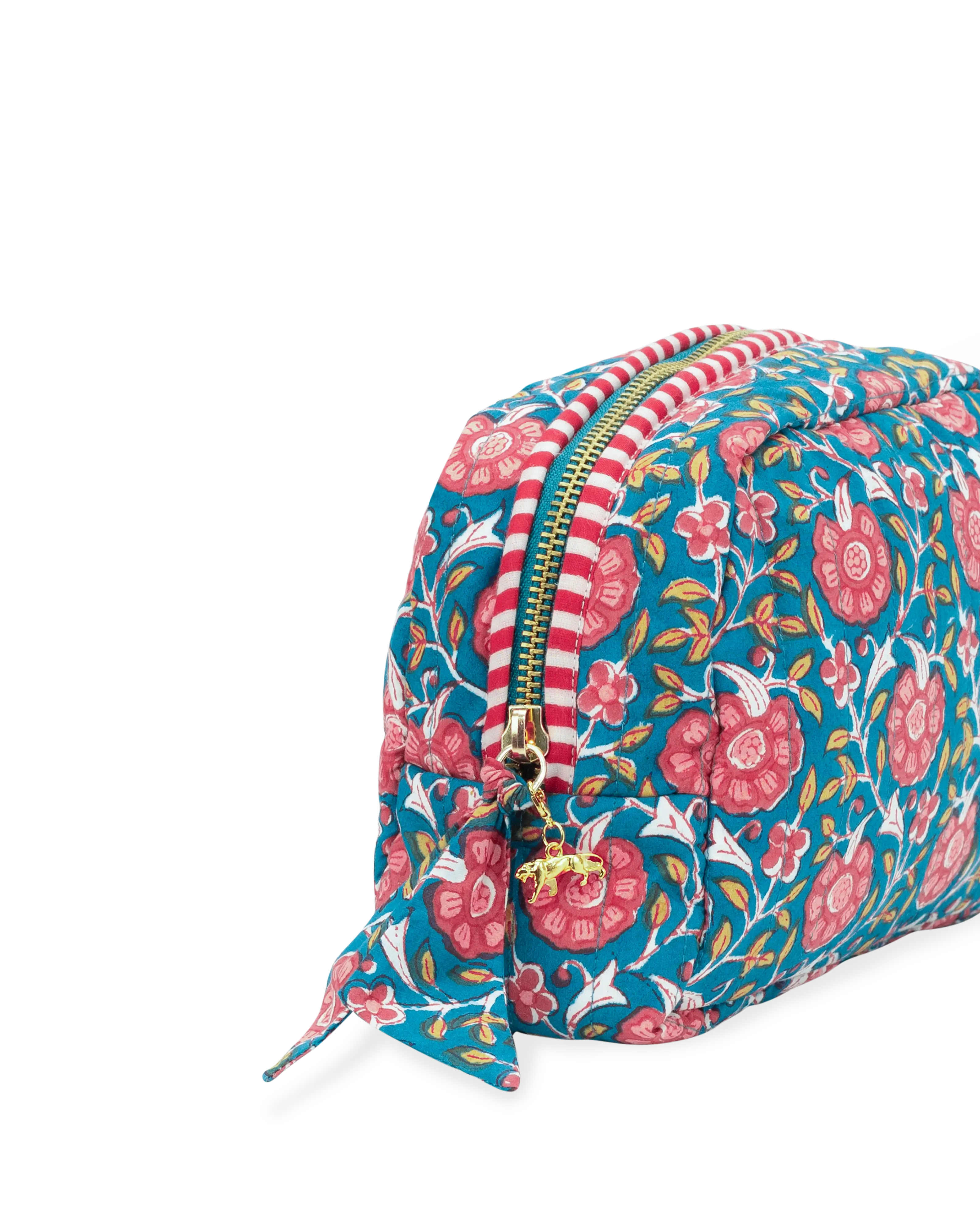 Teal Gulshan Makeup Bag