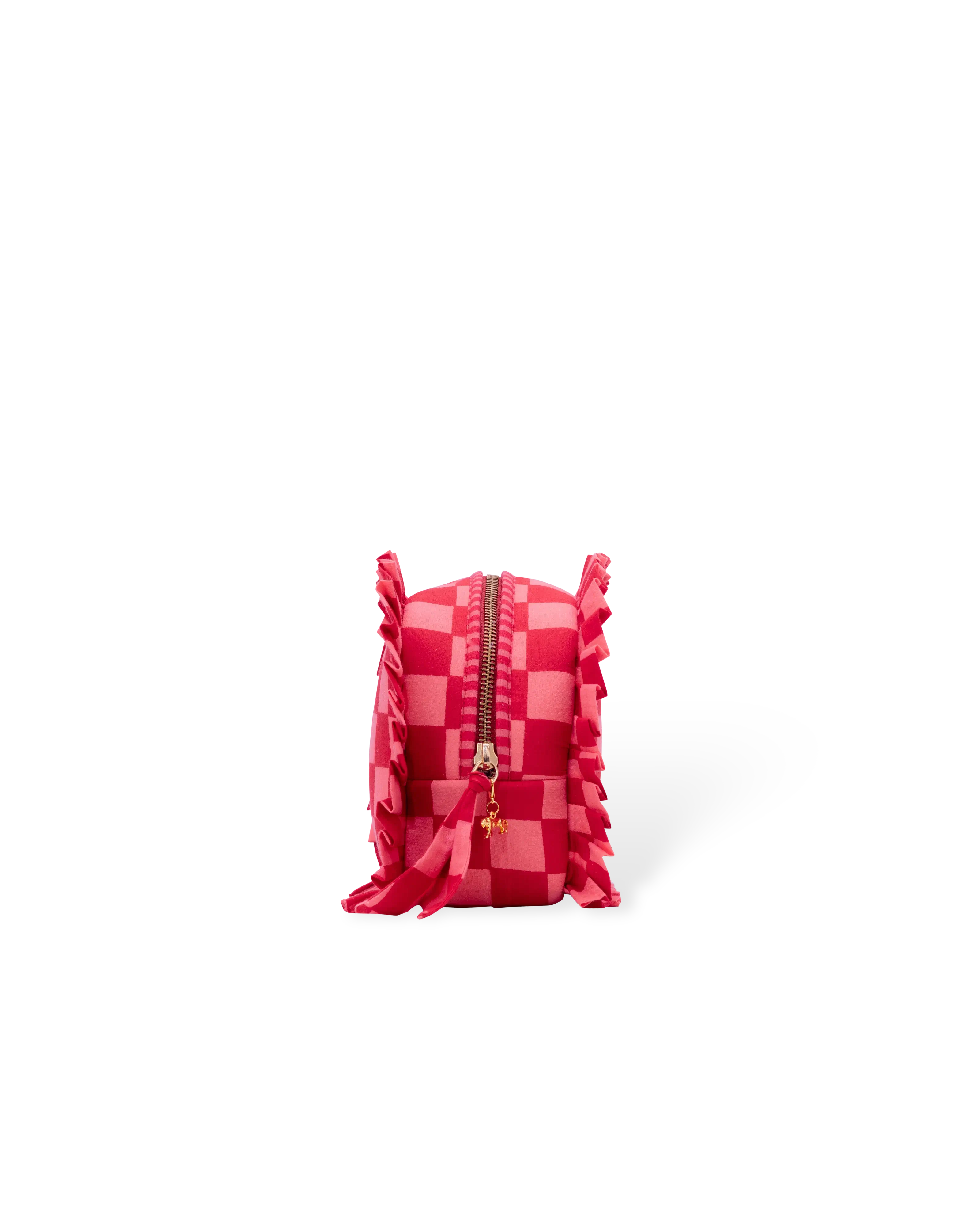 Candy Cheques Frill Makeup Bag