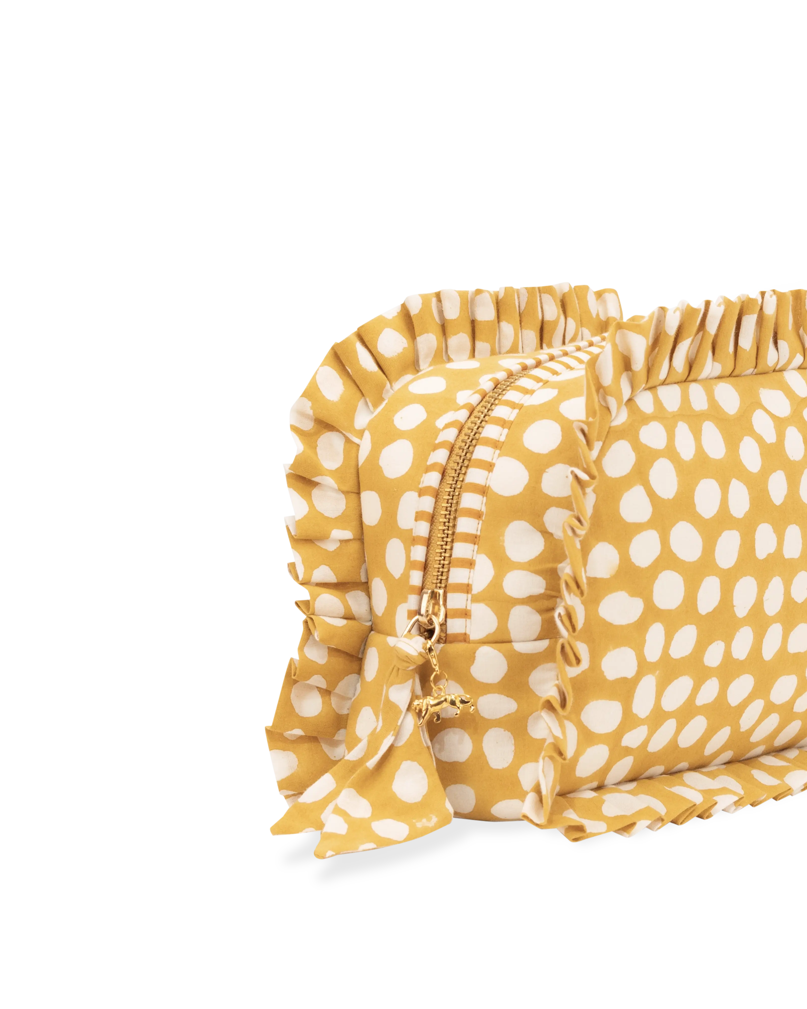 Chital Spot Frill Makeup Bag