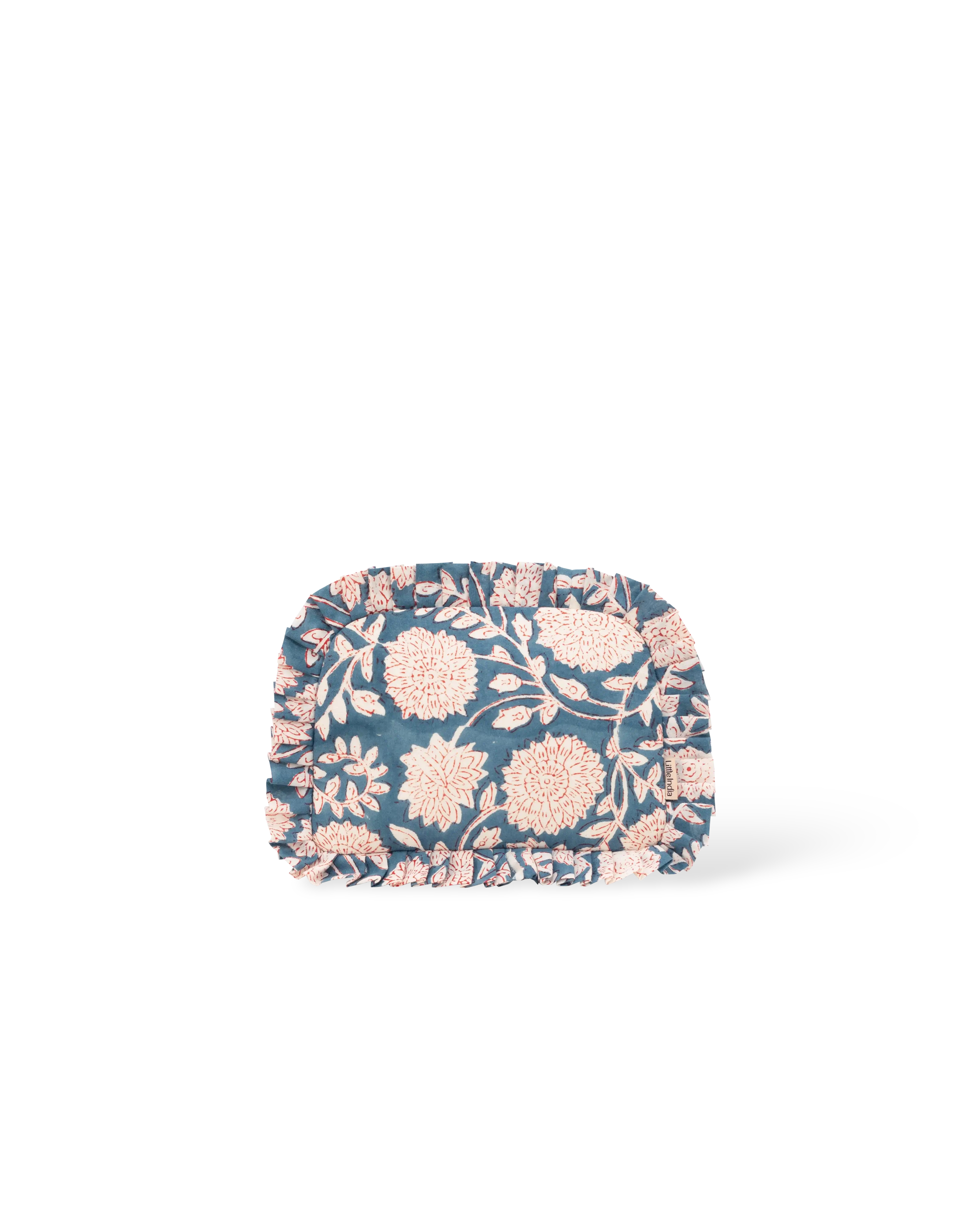Indigo Bagh Frill Makeup Bag