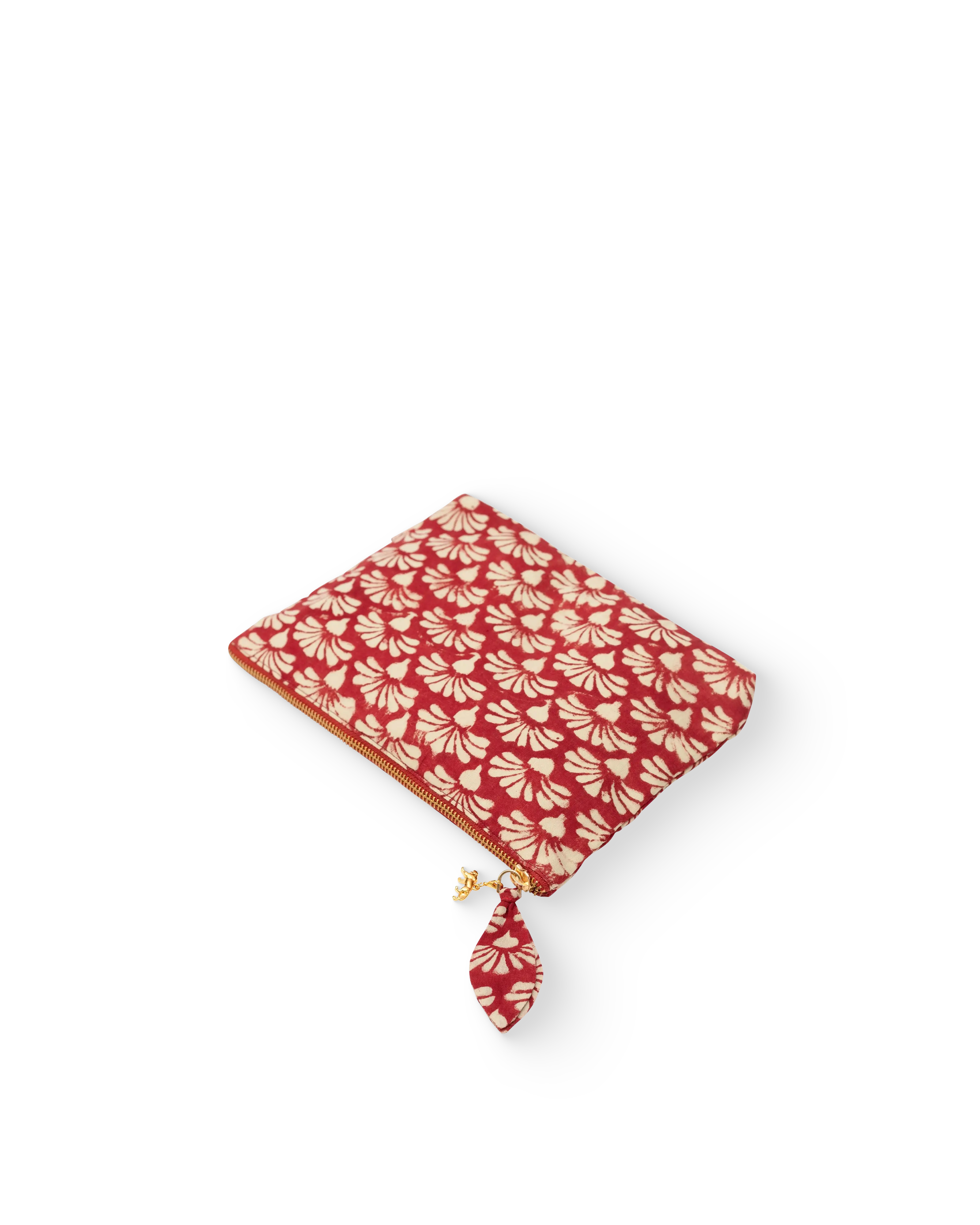 Red Shankh Phool Everyday Pouch