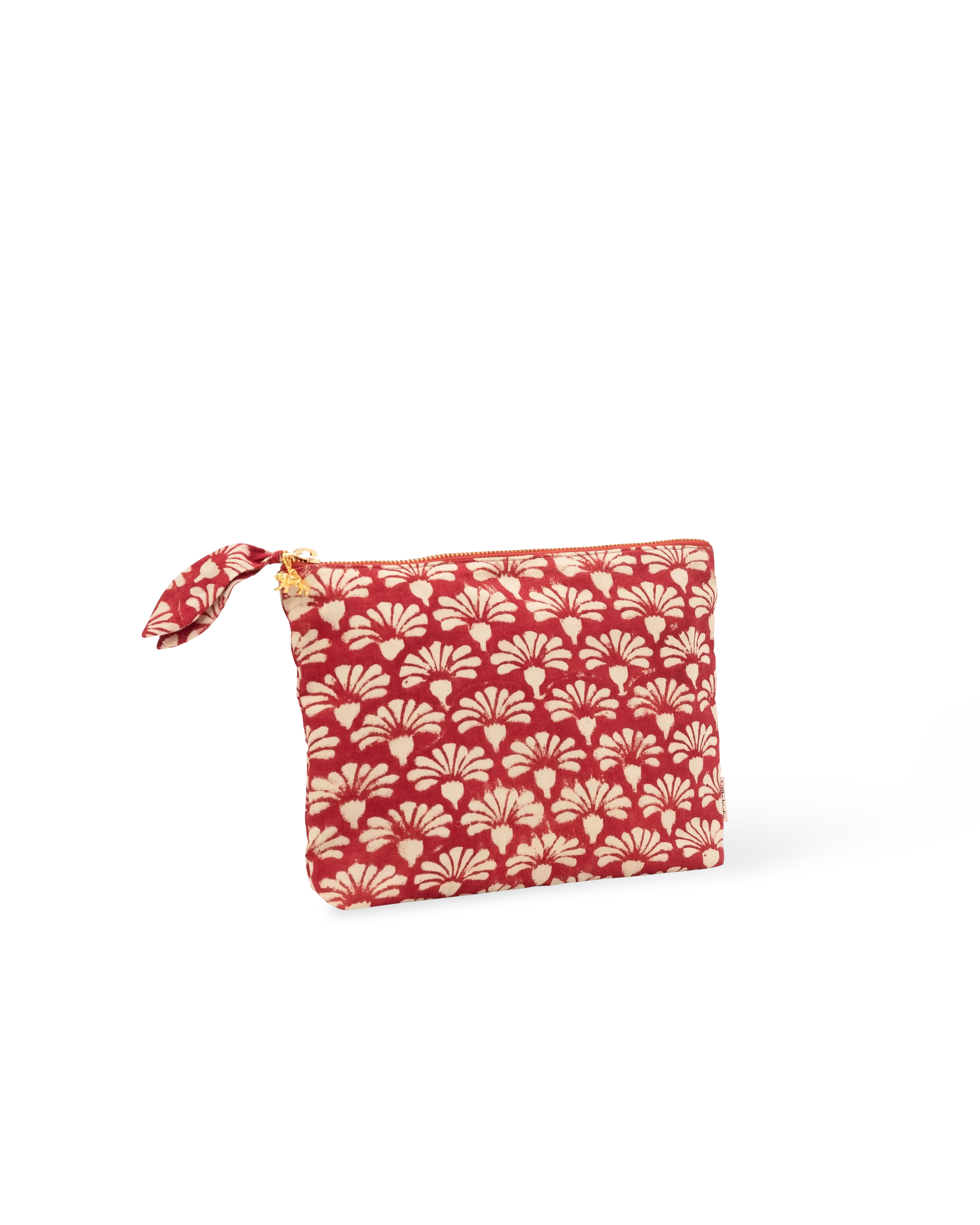 Red Shankh Phool Everyday Pouch