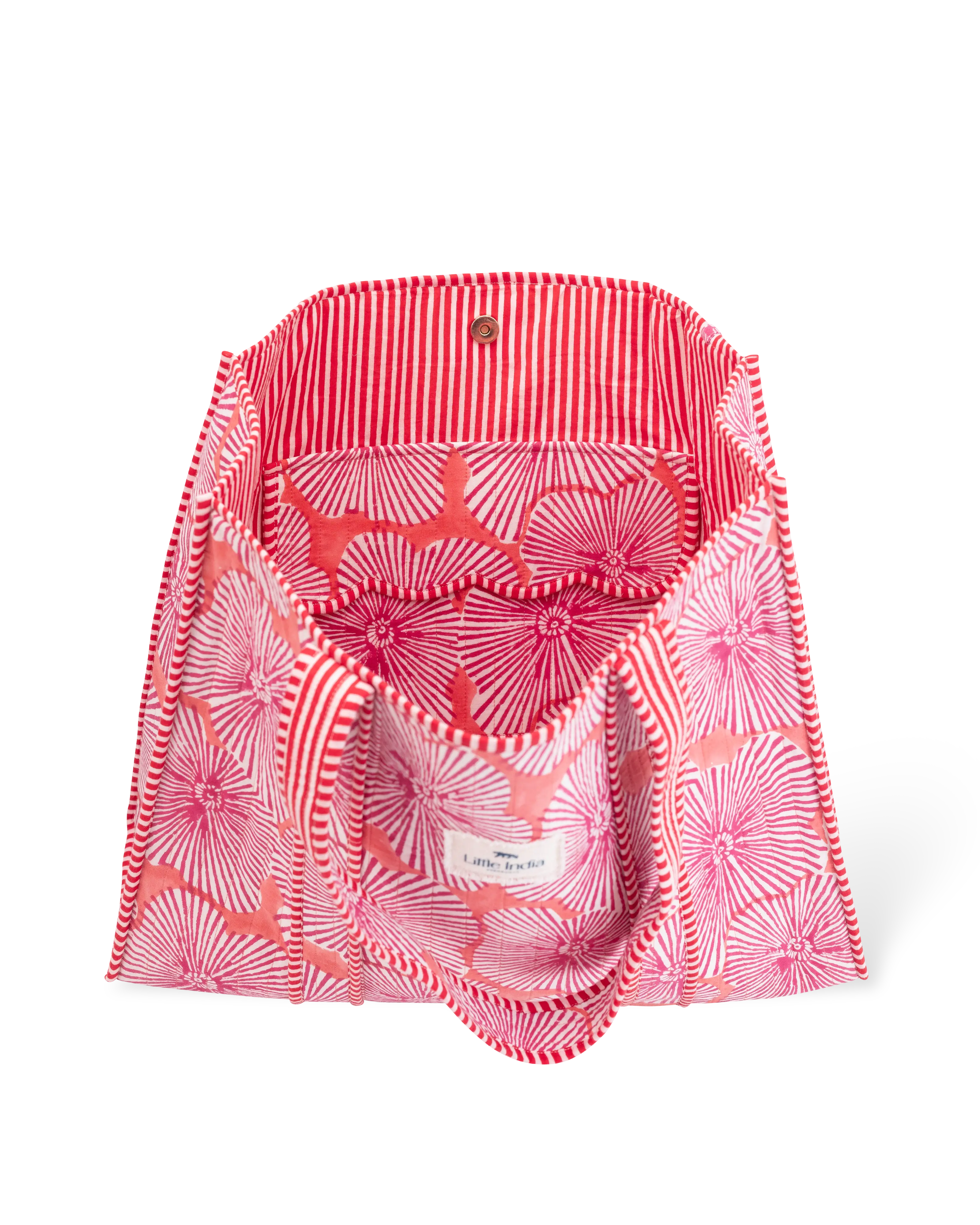 Burnt Sunburst Shopper Tote