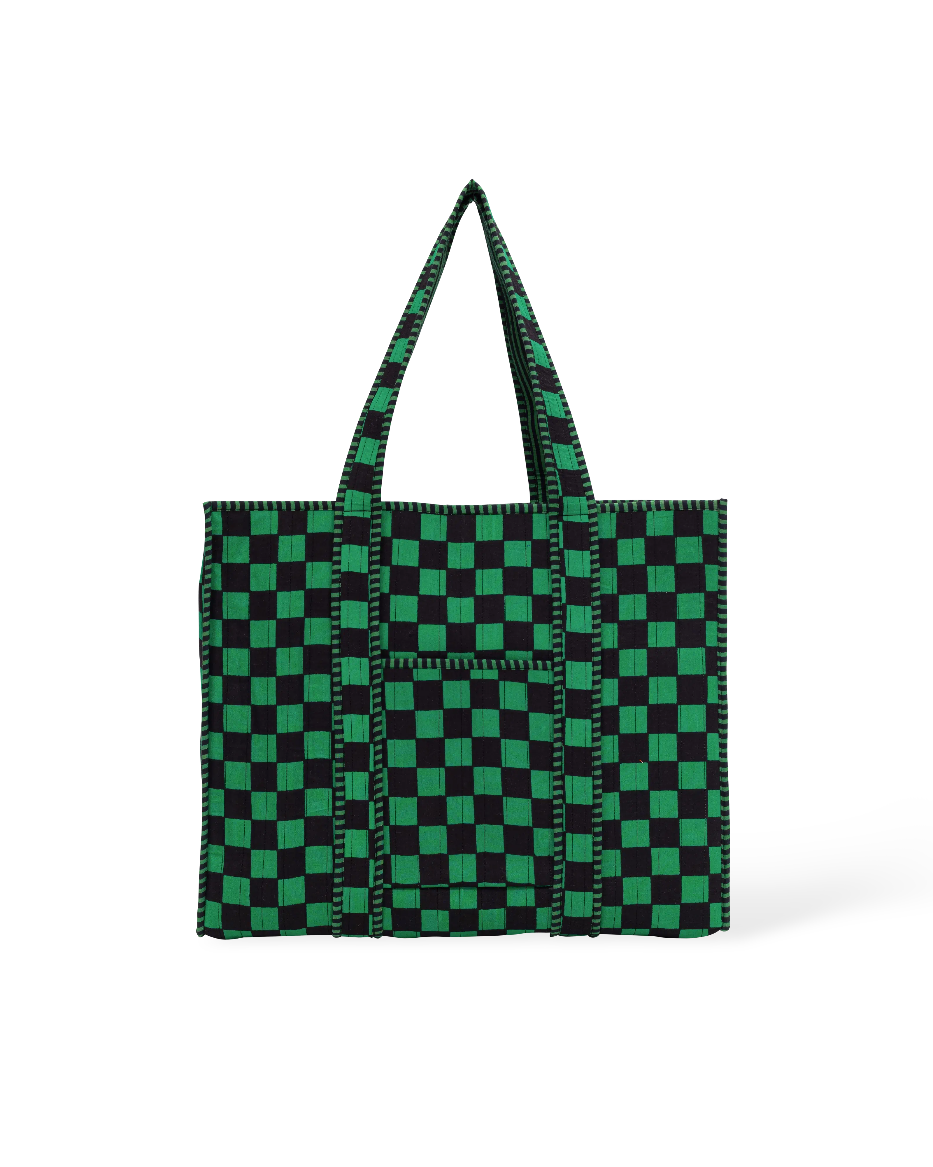 Courtyard Cheques Shopper Tote