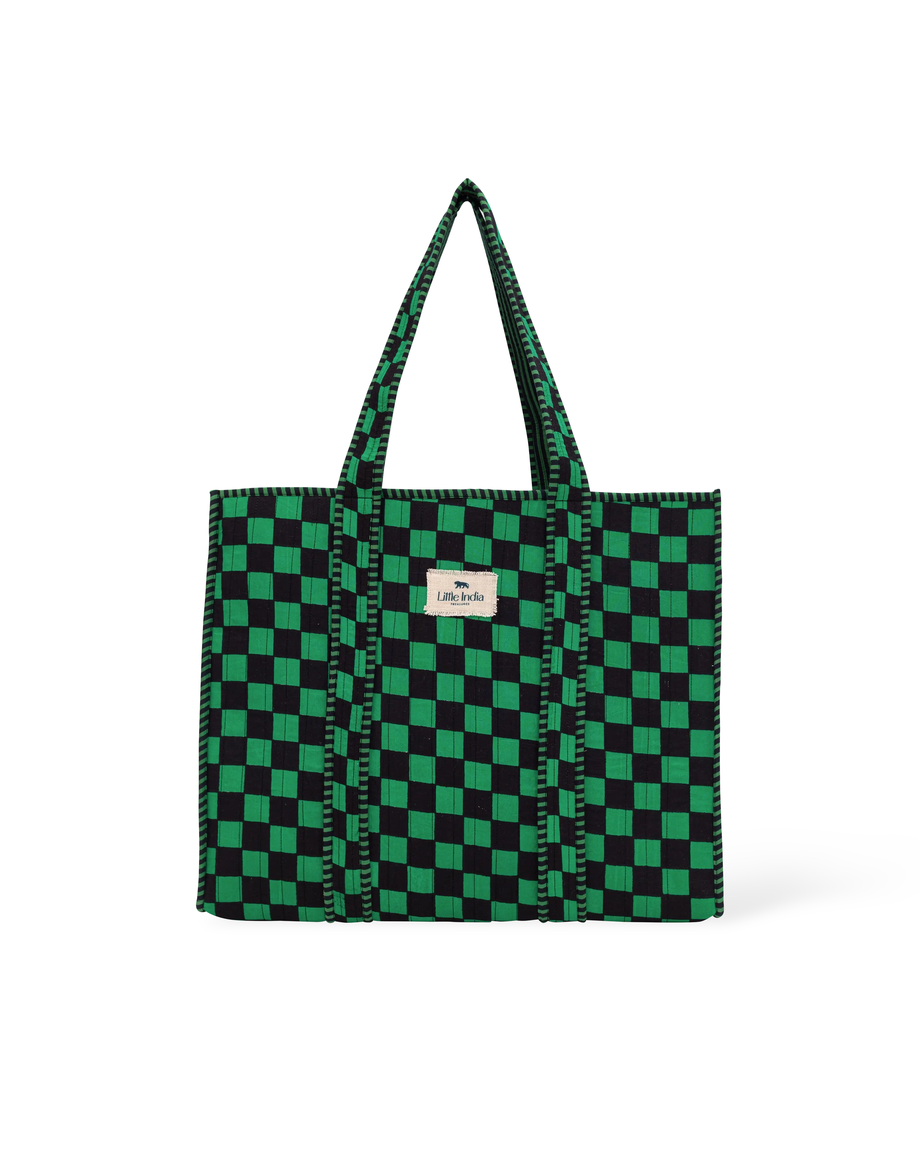 Courtyard Cheques Shopper Tote