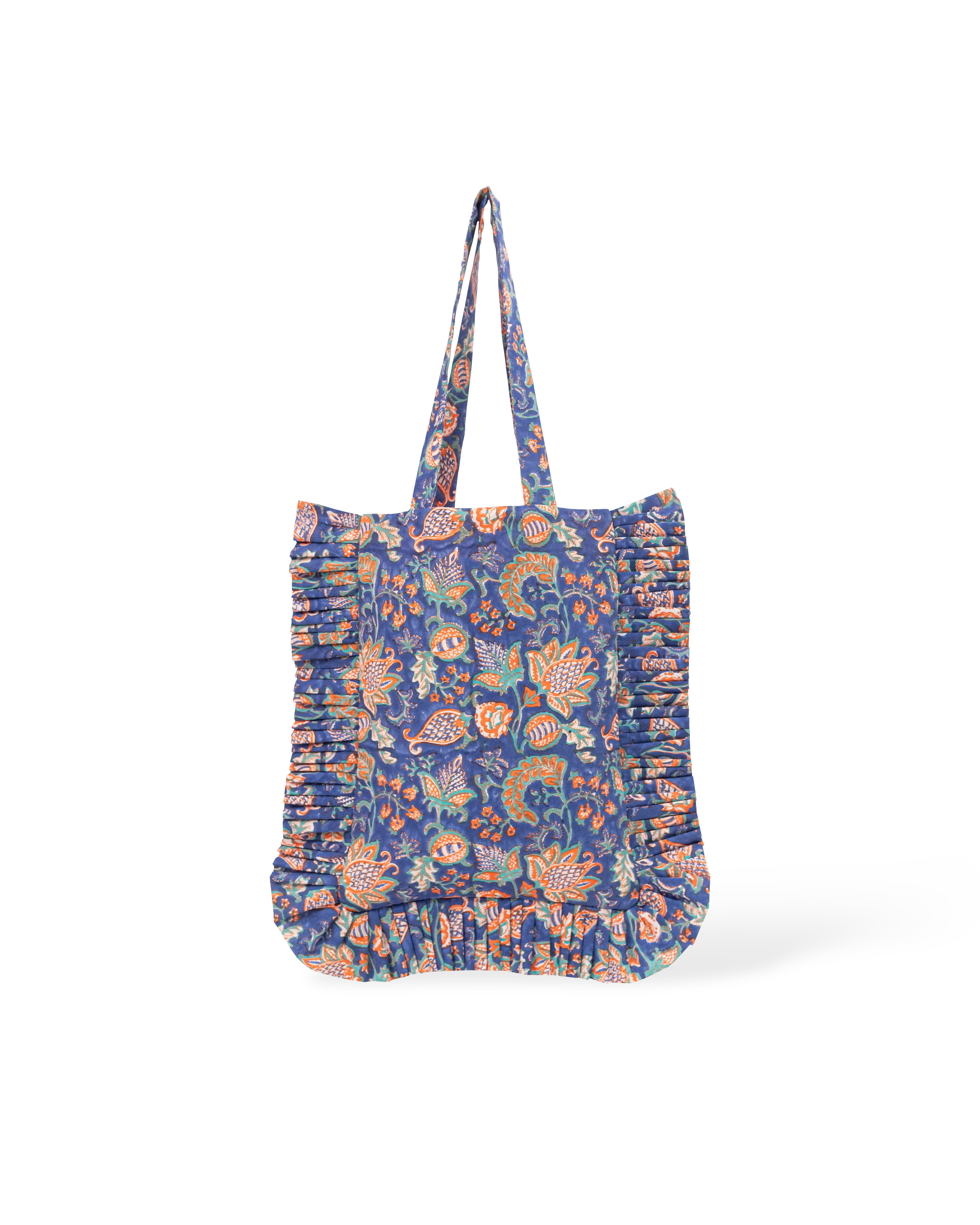Peacock Garden Frill Tote