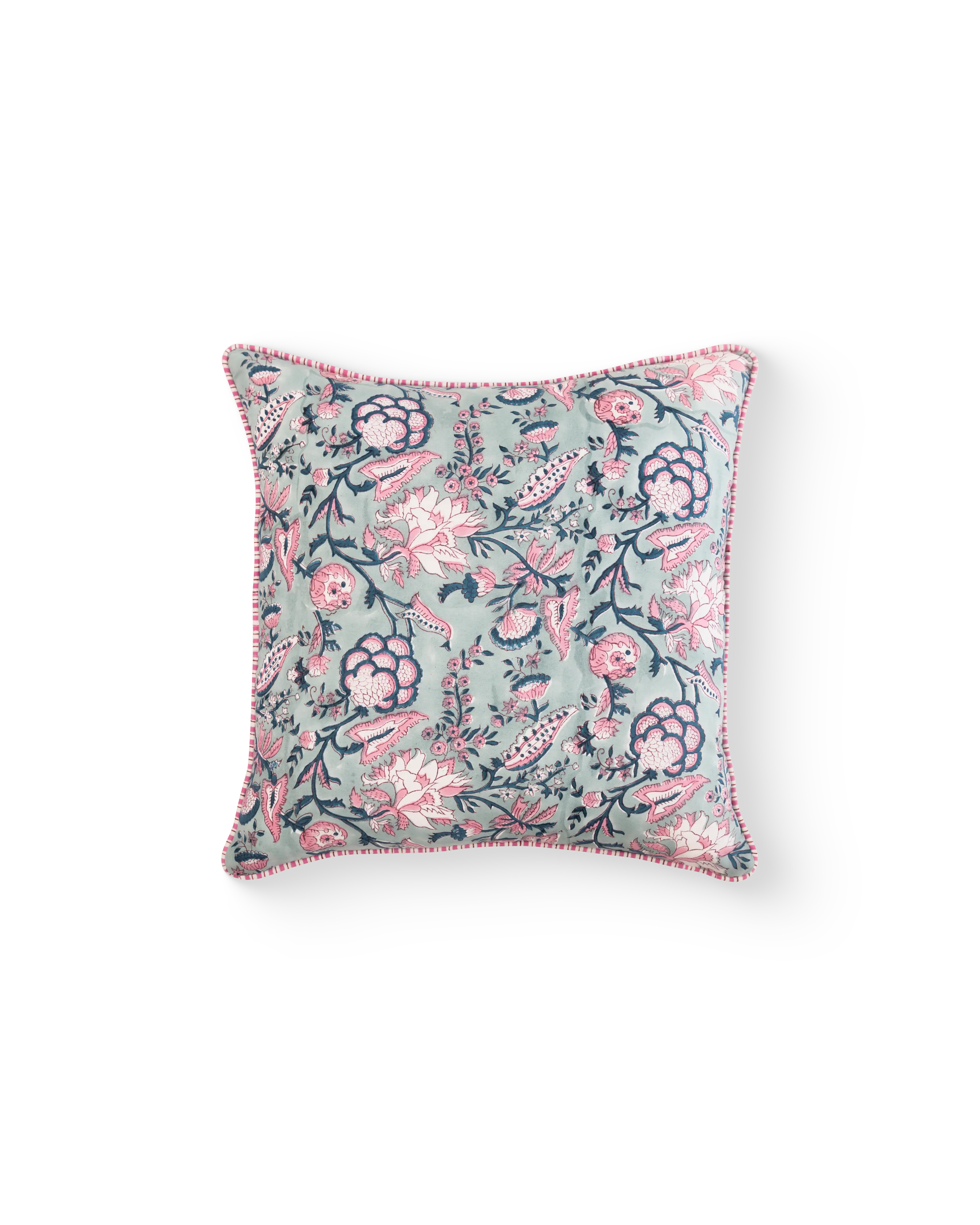 Sage Blossom Cushion Cover