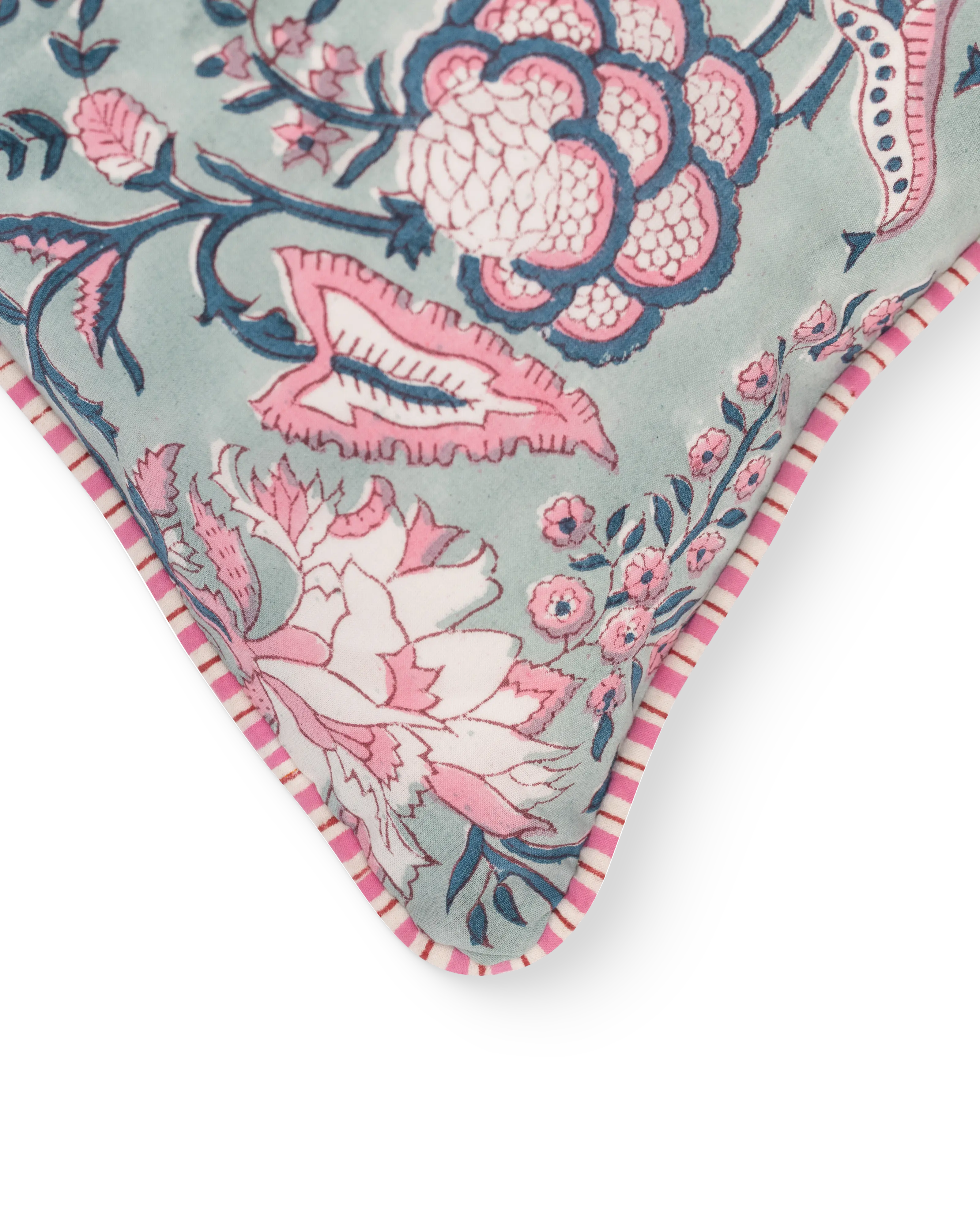 Sage Blossom Cushion Cover