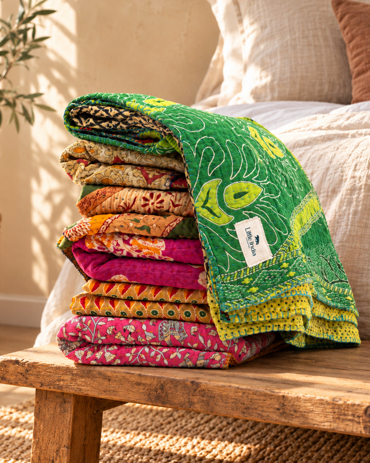 Vintage Kantha Throw N° 6