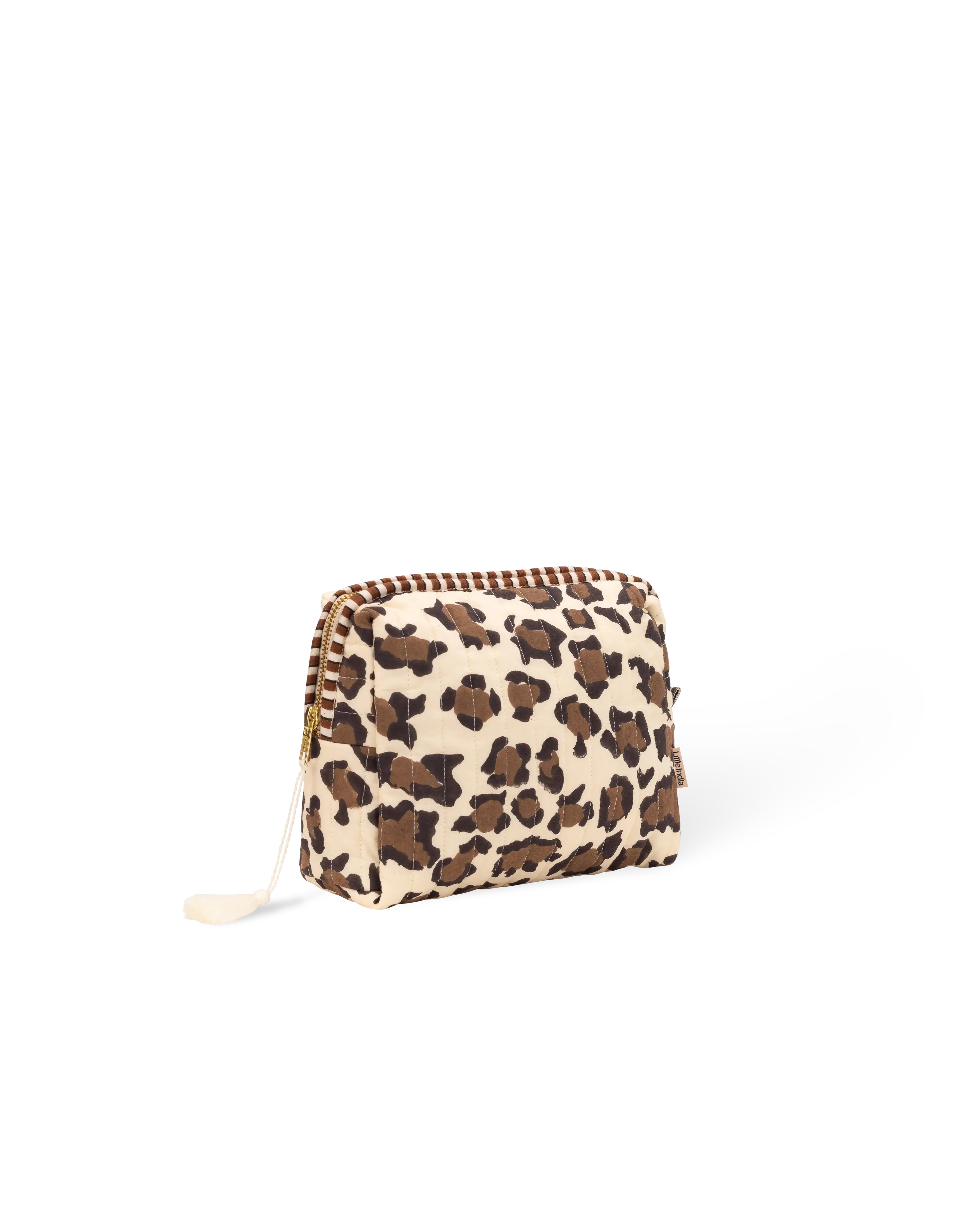 White Leopard Wash Bag