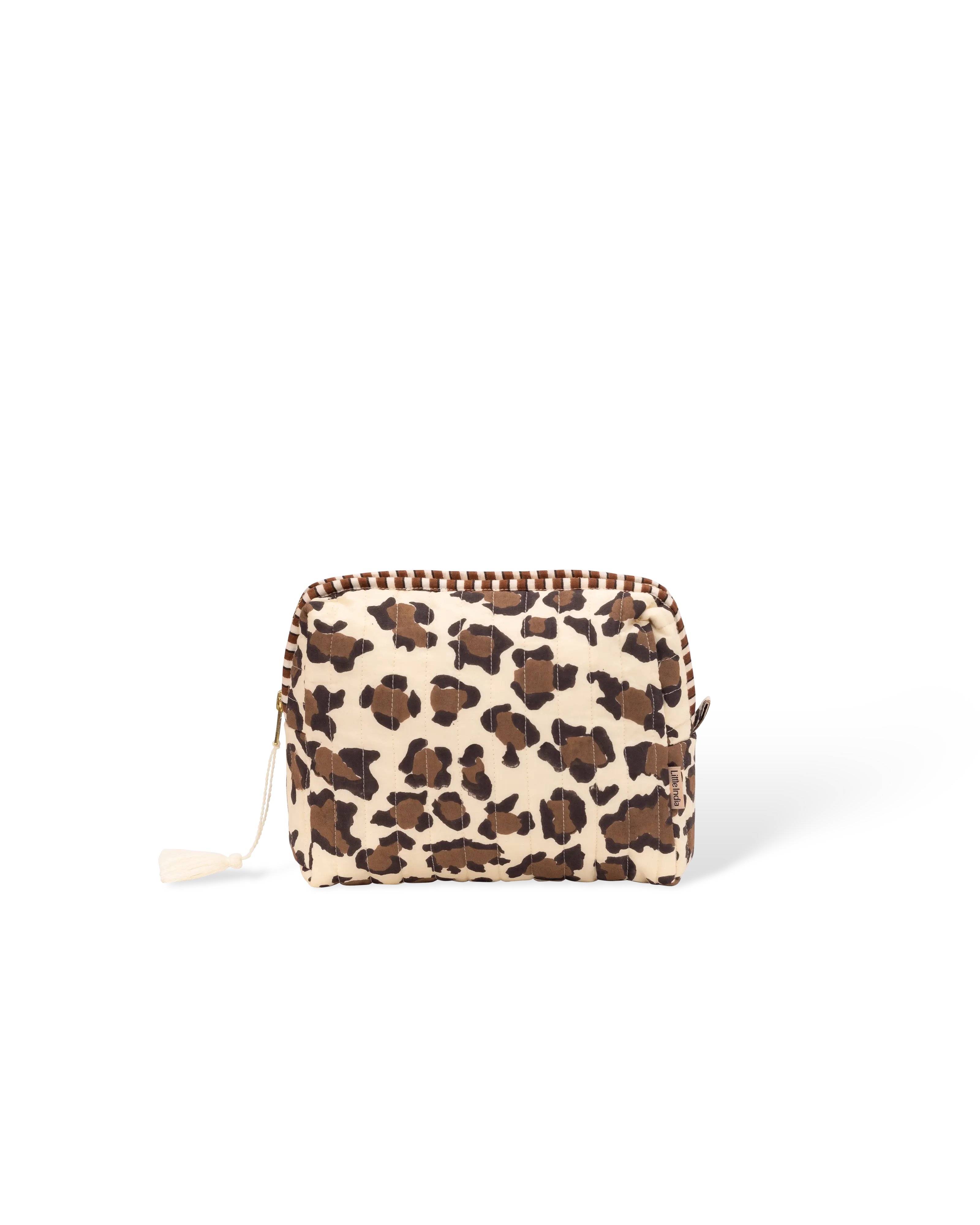 White Leopard Wash Bag