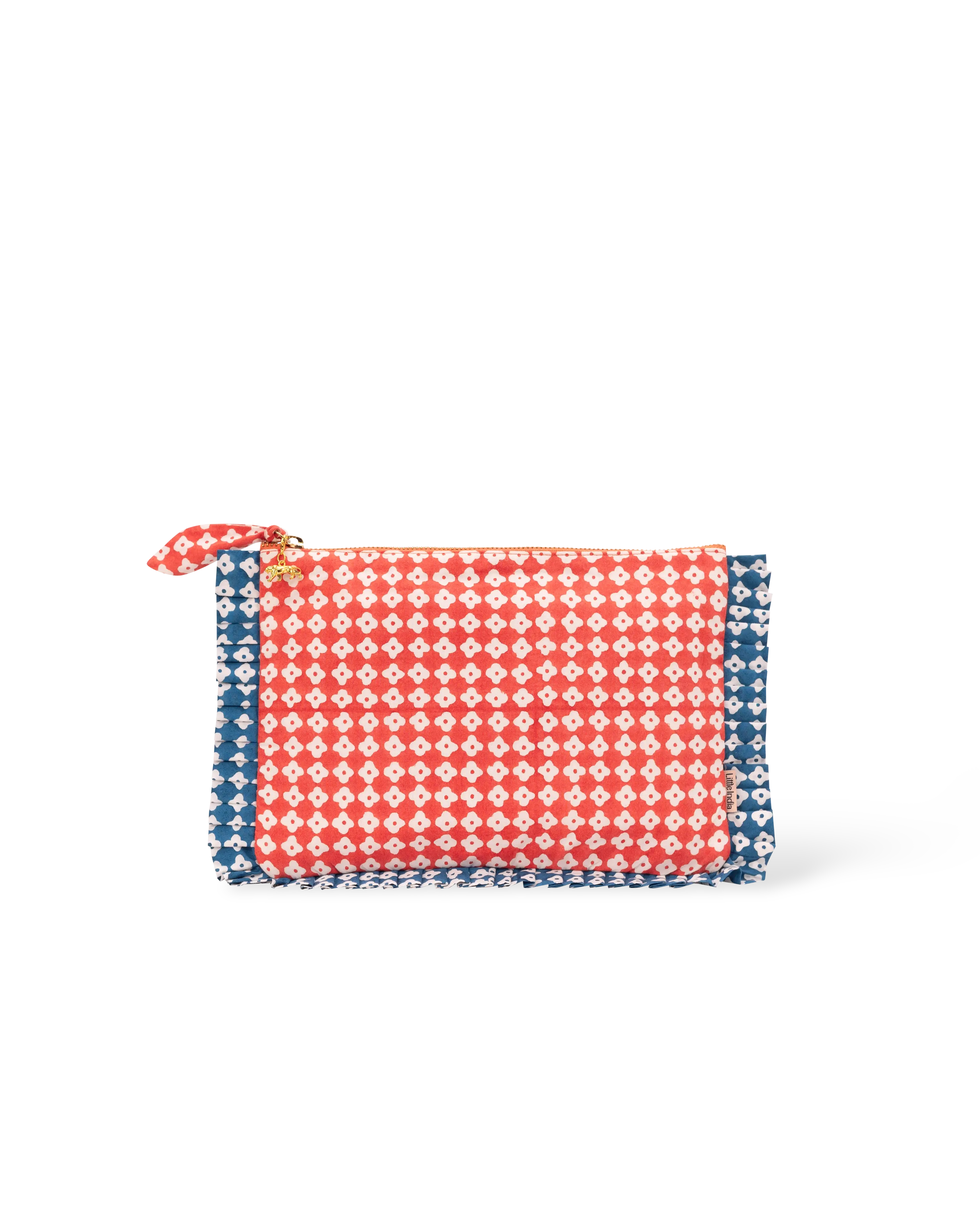 Red Dot Blossom Frill Everyday Pouch