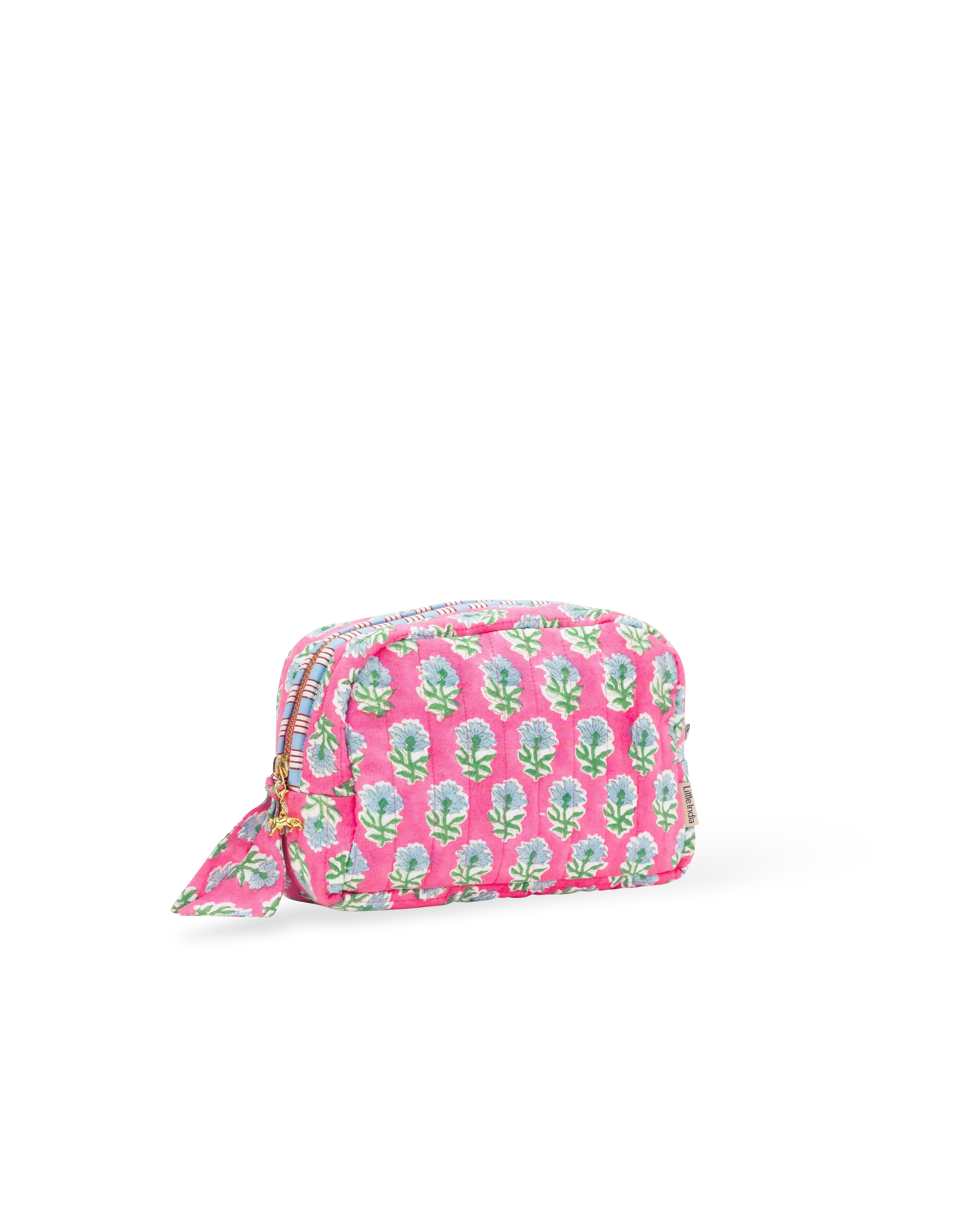 Pink Buta Makeup Bag