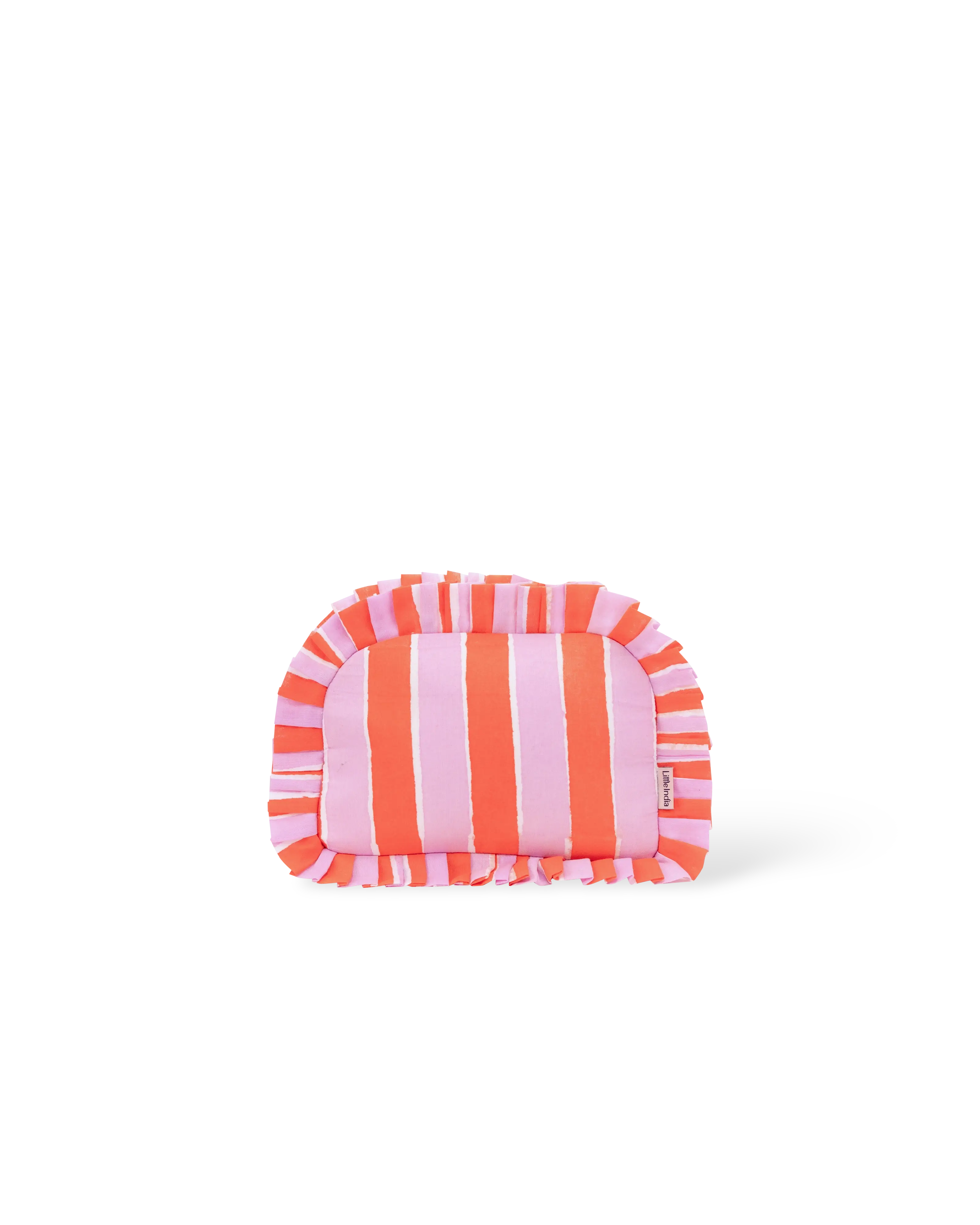 Pushkar Stripes Frill Makeup Bag