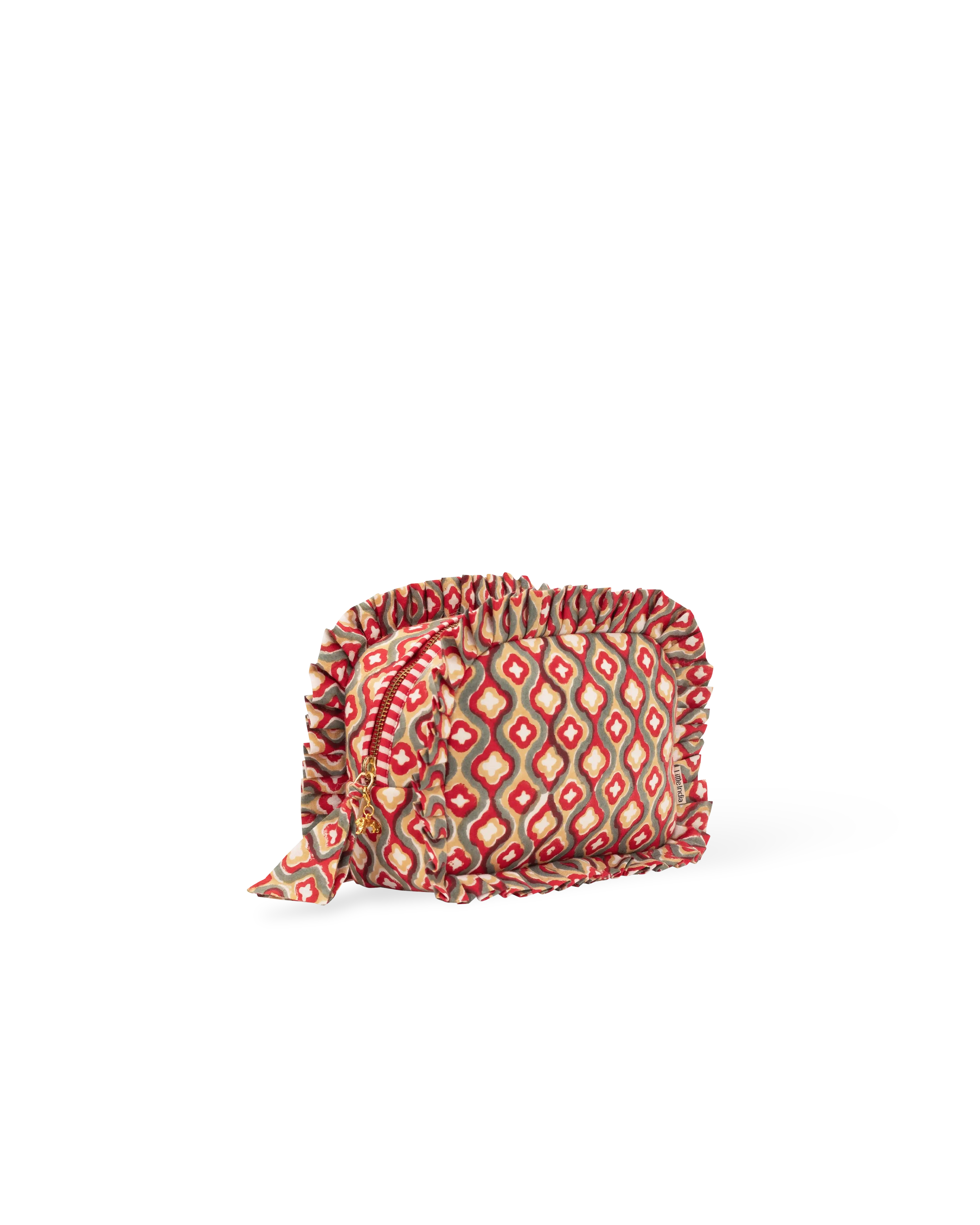 Rang Mahal Jaal Frill Makeup Bag