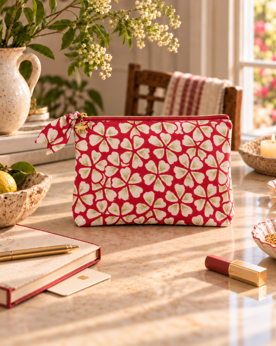 Ruby Clover Everyday Pouch