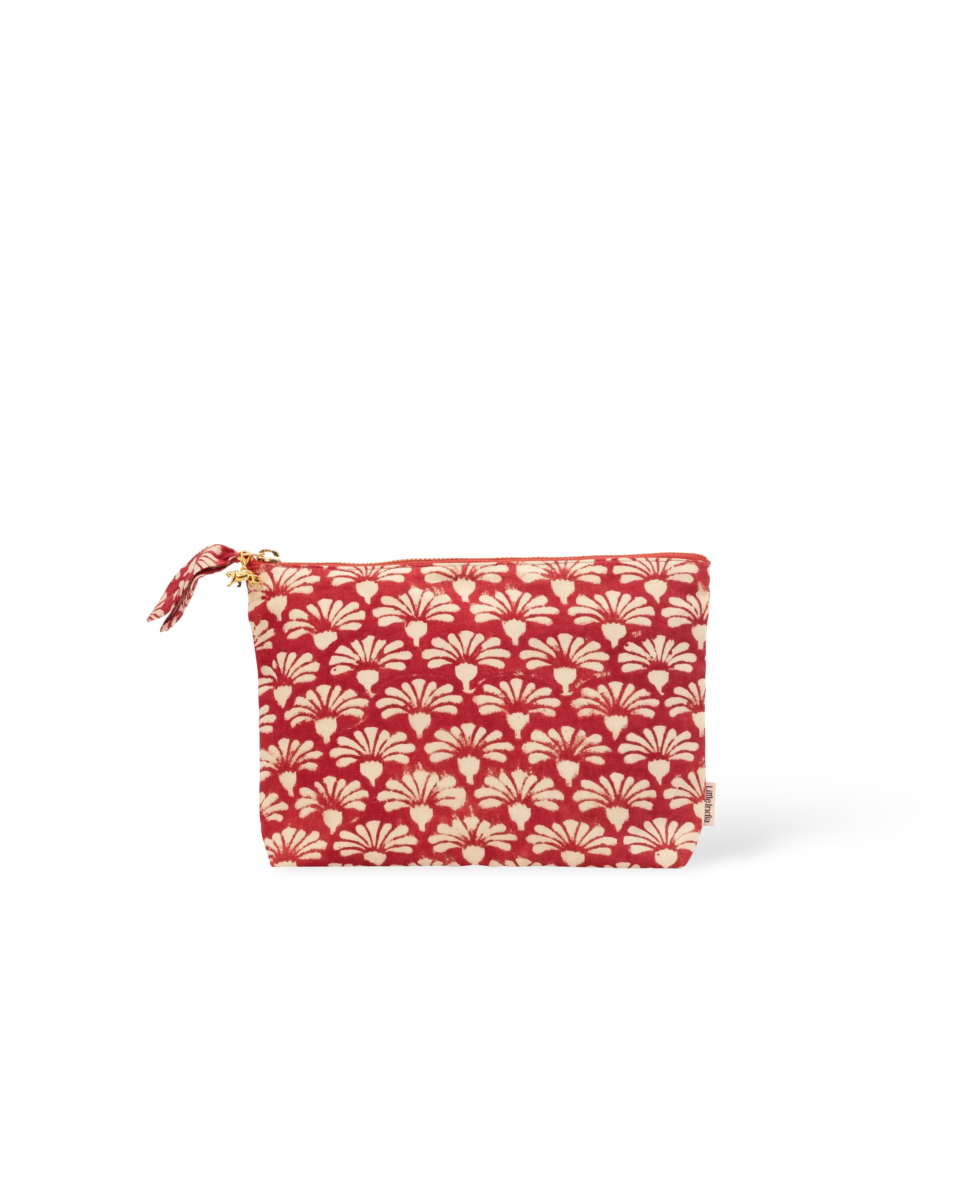 Red Shankh Phool Everyday Pouch