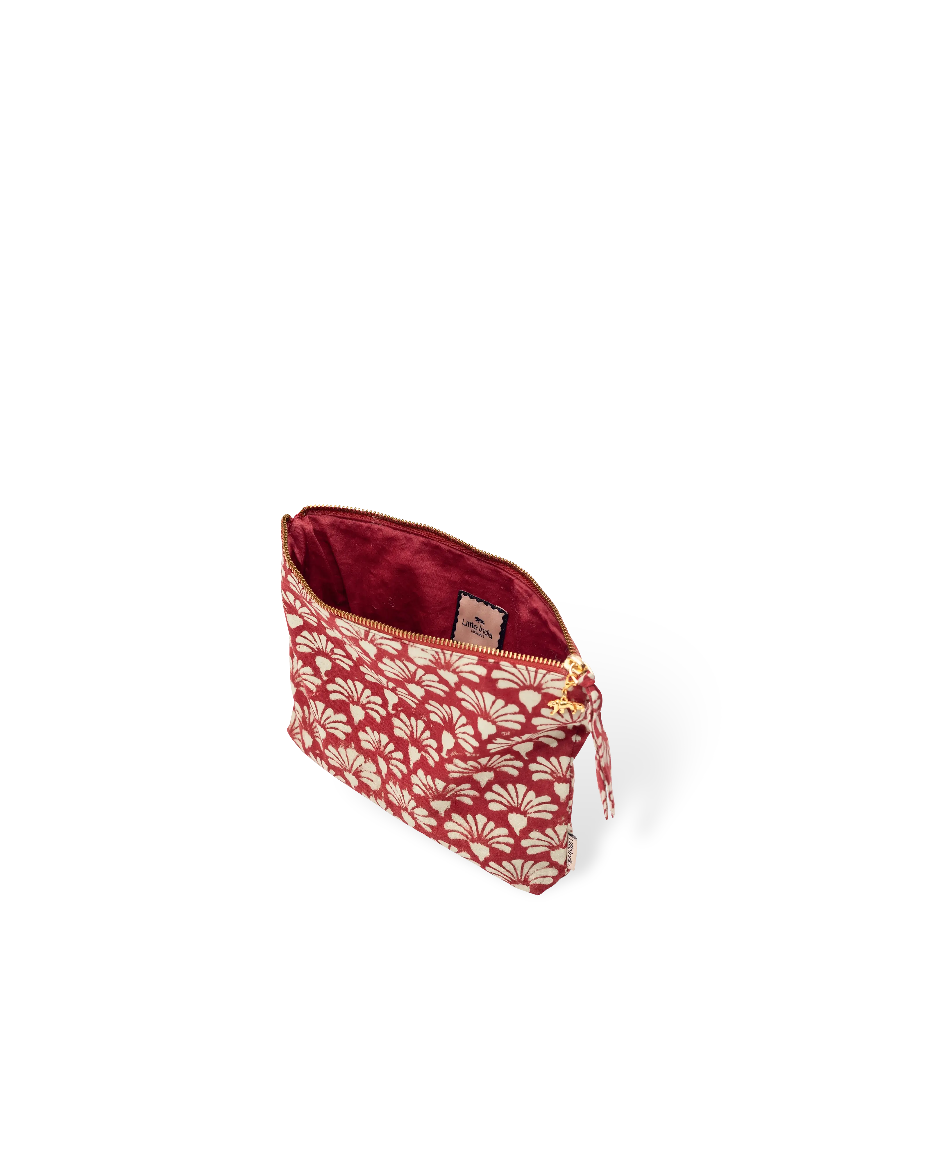 Red Shankh Phool Everyday Pouch
