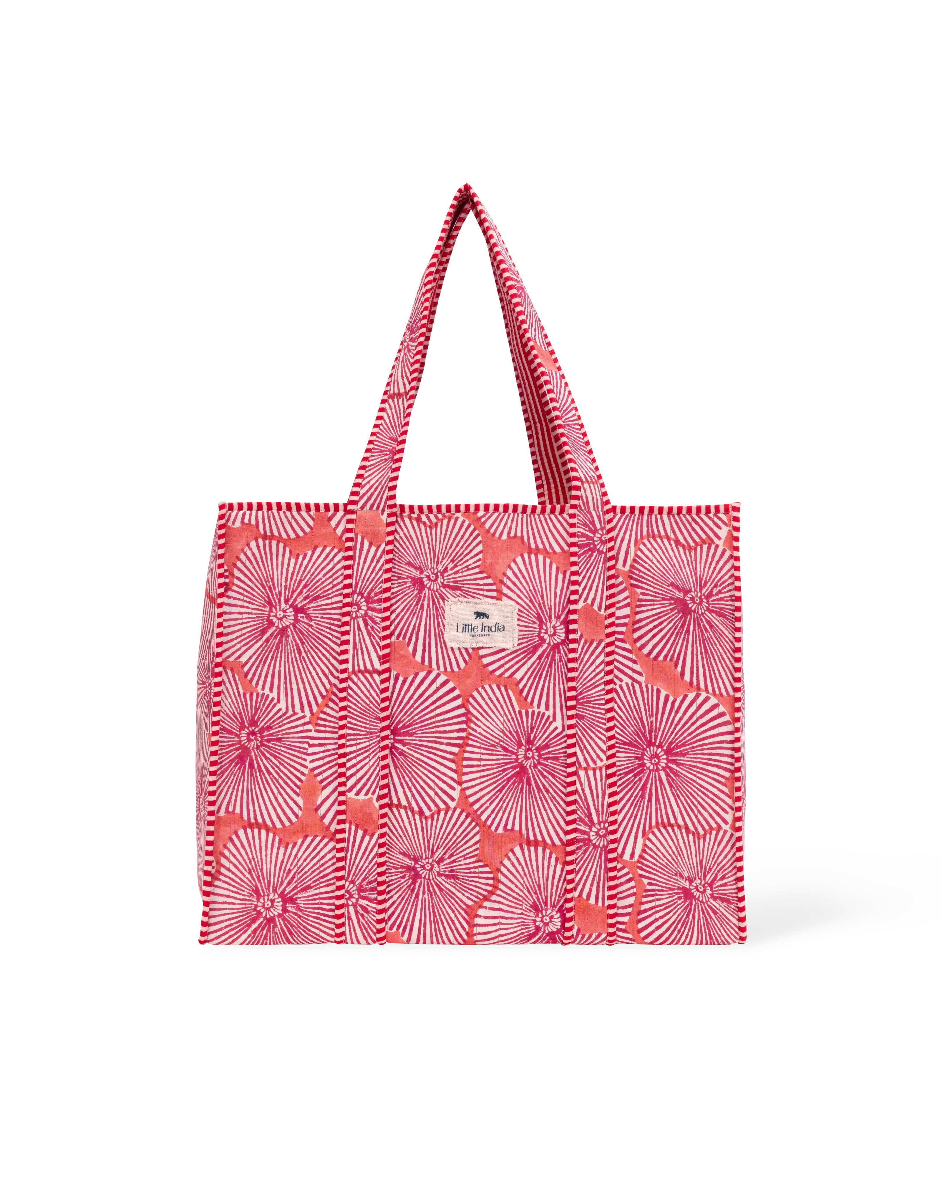 Burnt Sunburst Shopper Tote