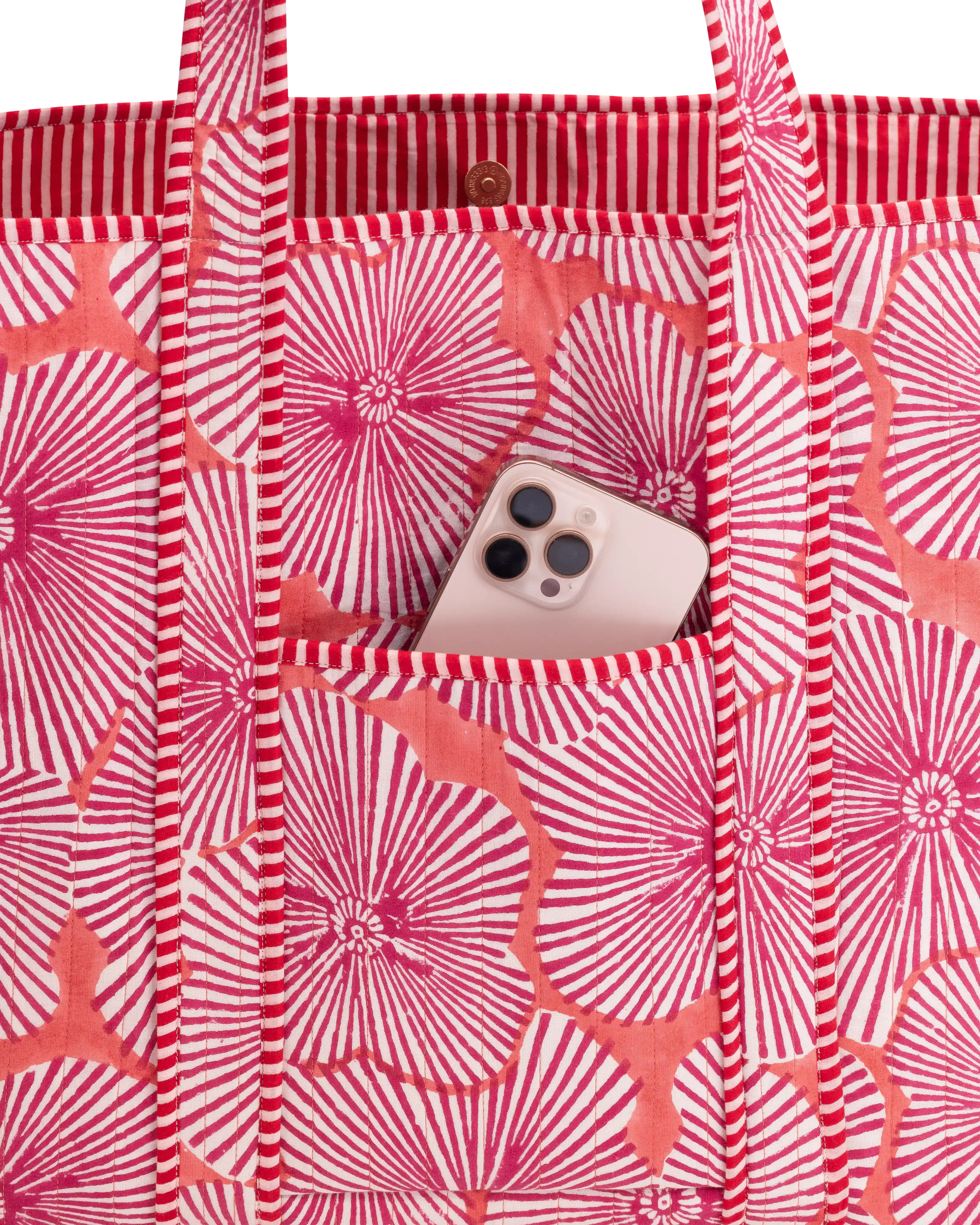 Burnt Sunburst Shopper Tote