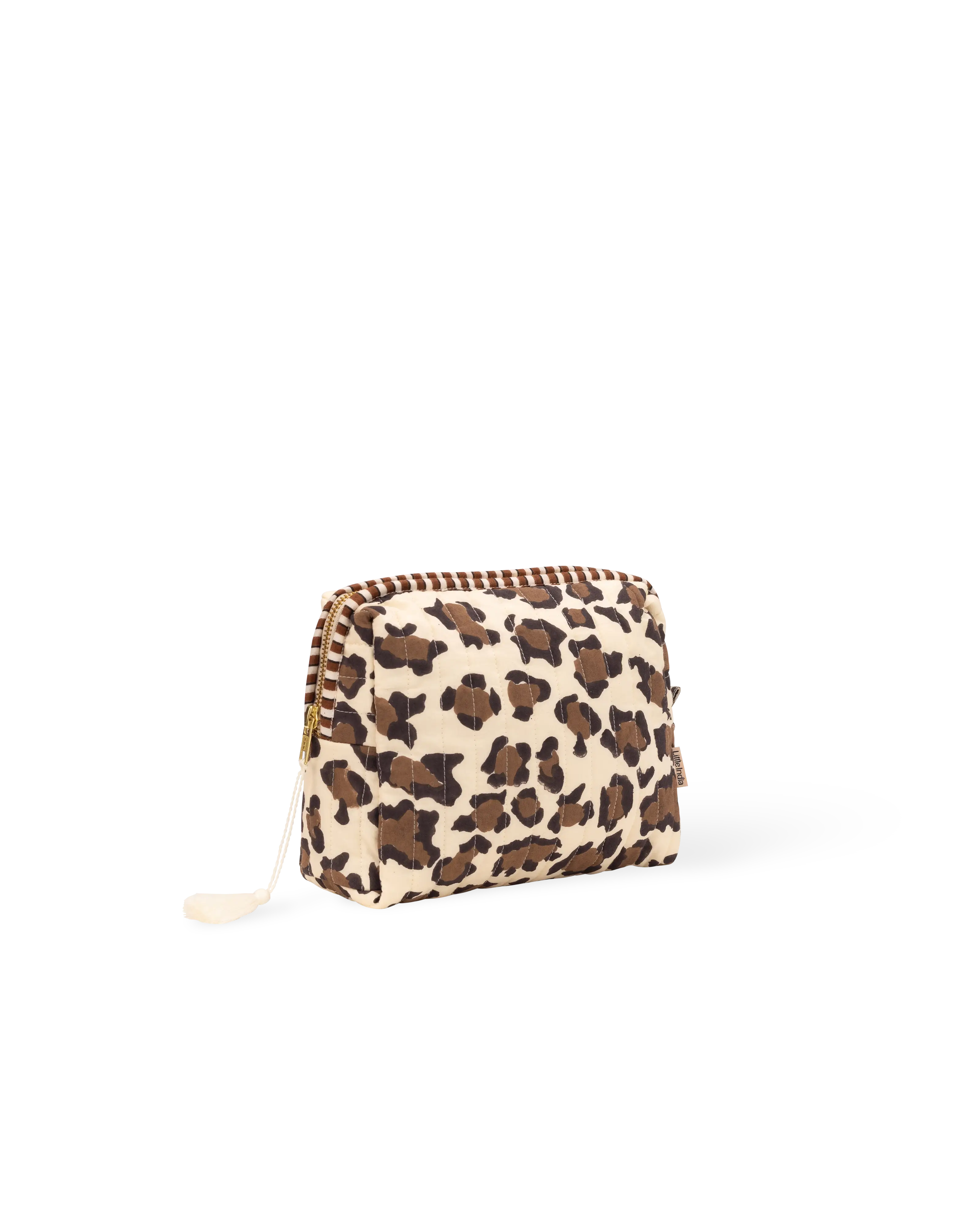 White Leopard Wash Bag