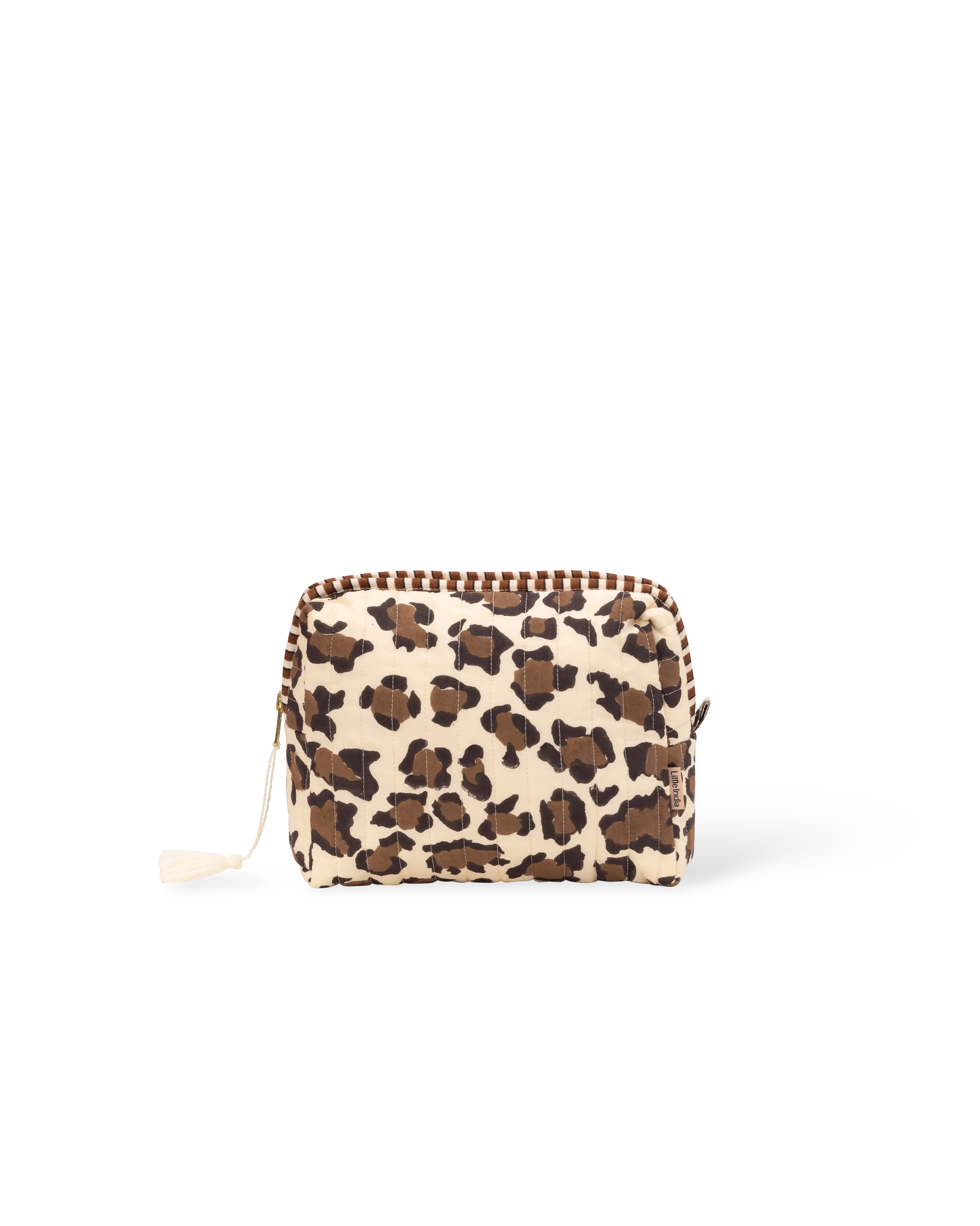 White Leopard Wash Bag