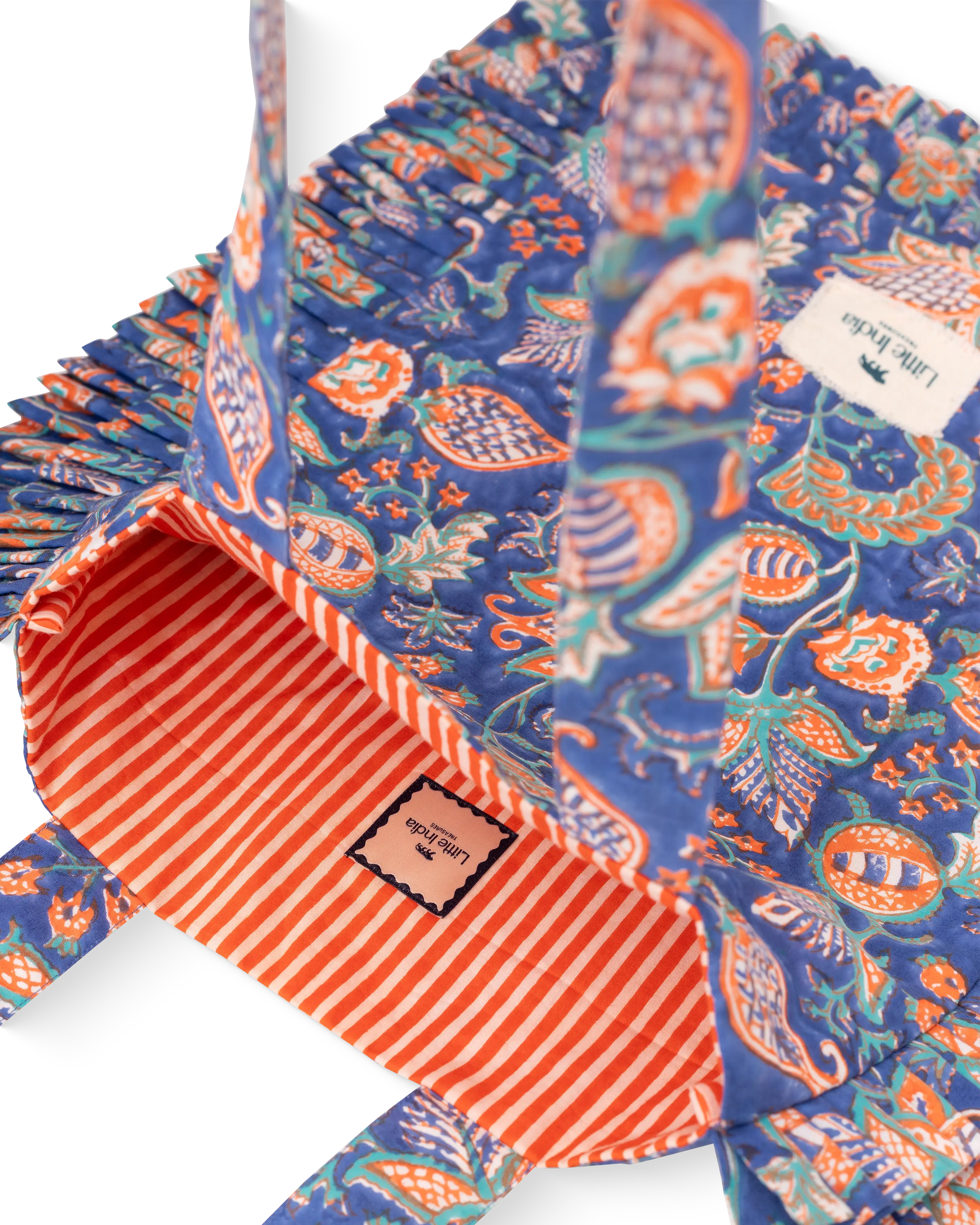 Peacock Garden Frill Tote