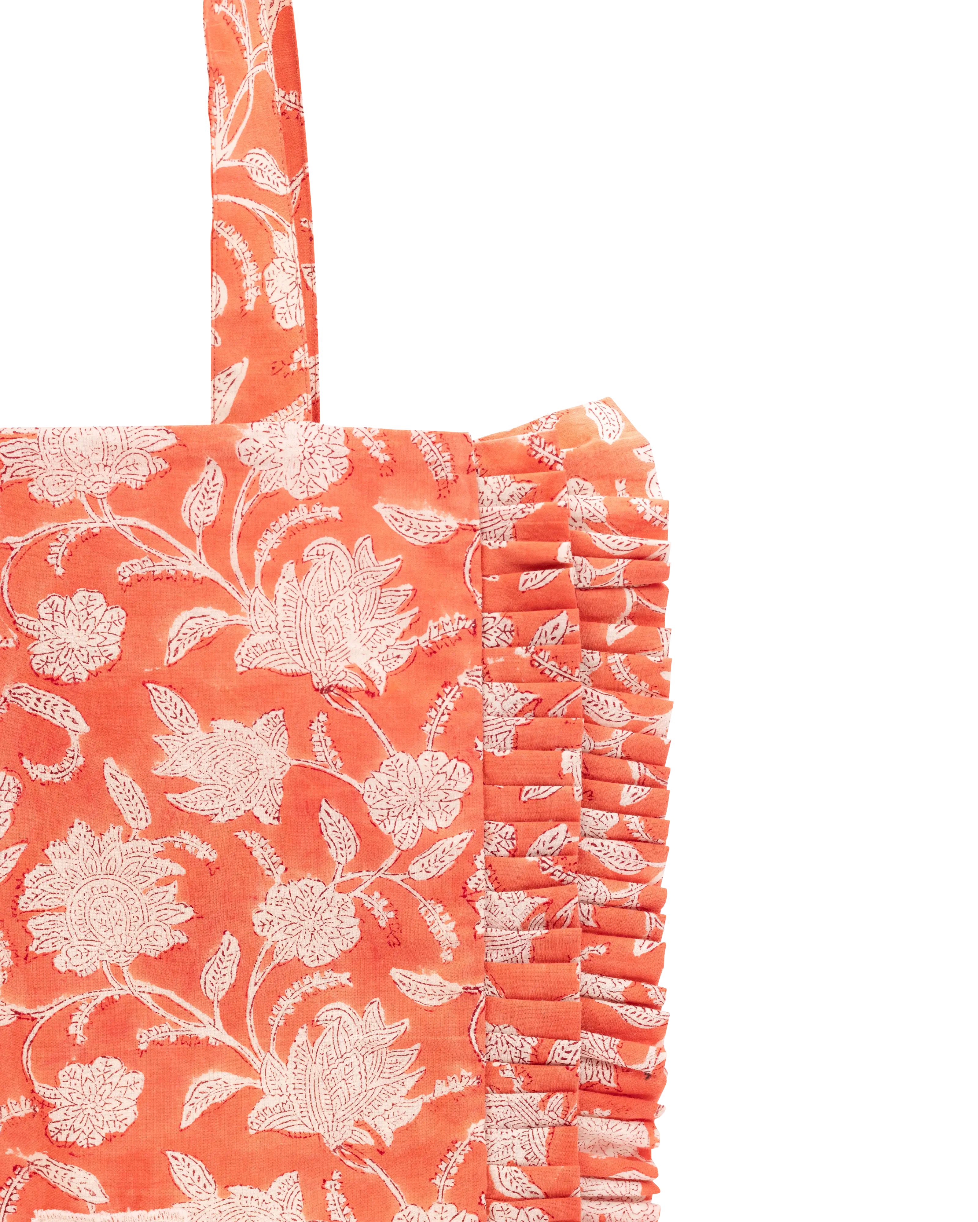 Terracotta Gulistan Frill Tote