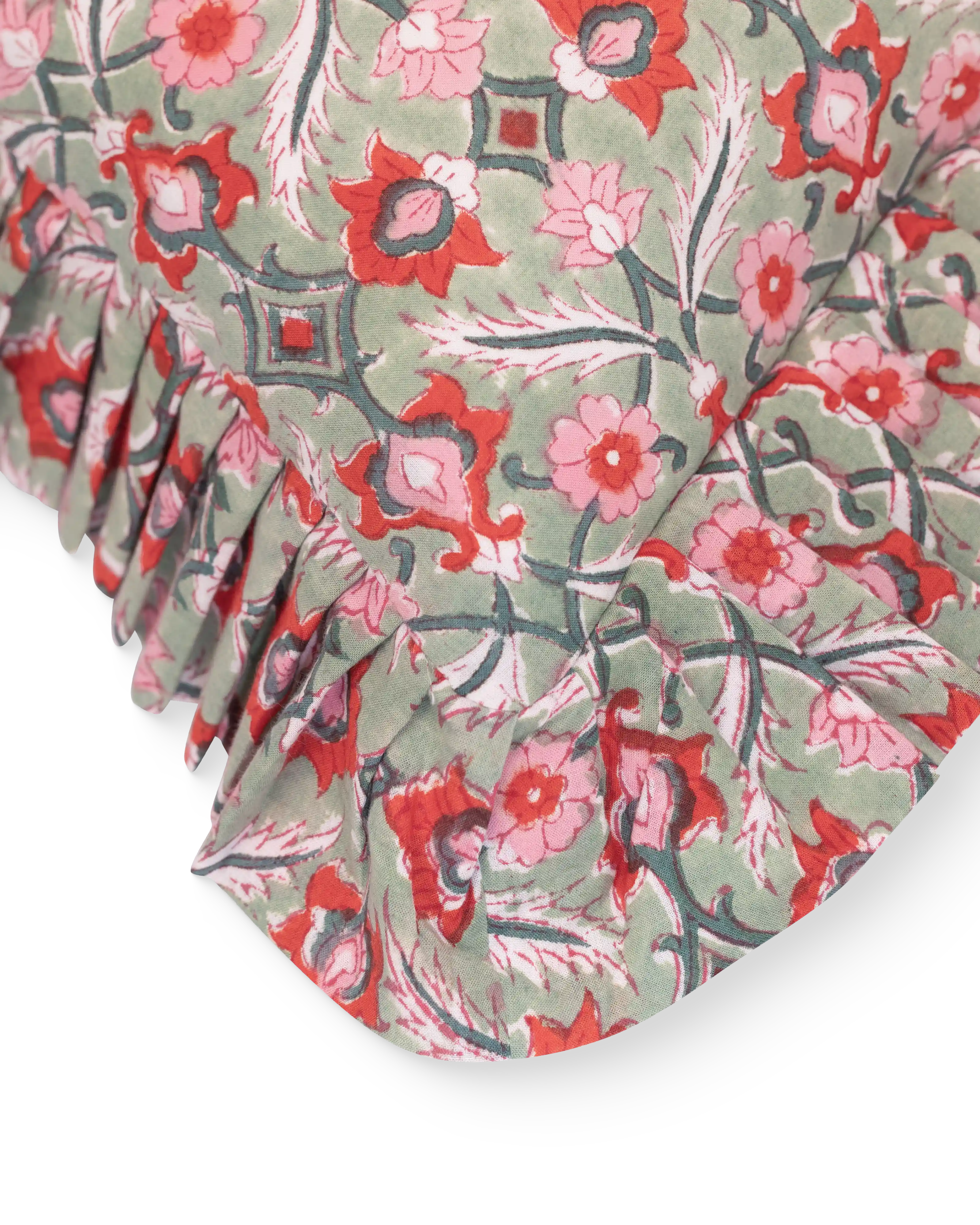 Gulzar Lattice Frill Cushion Cover
