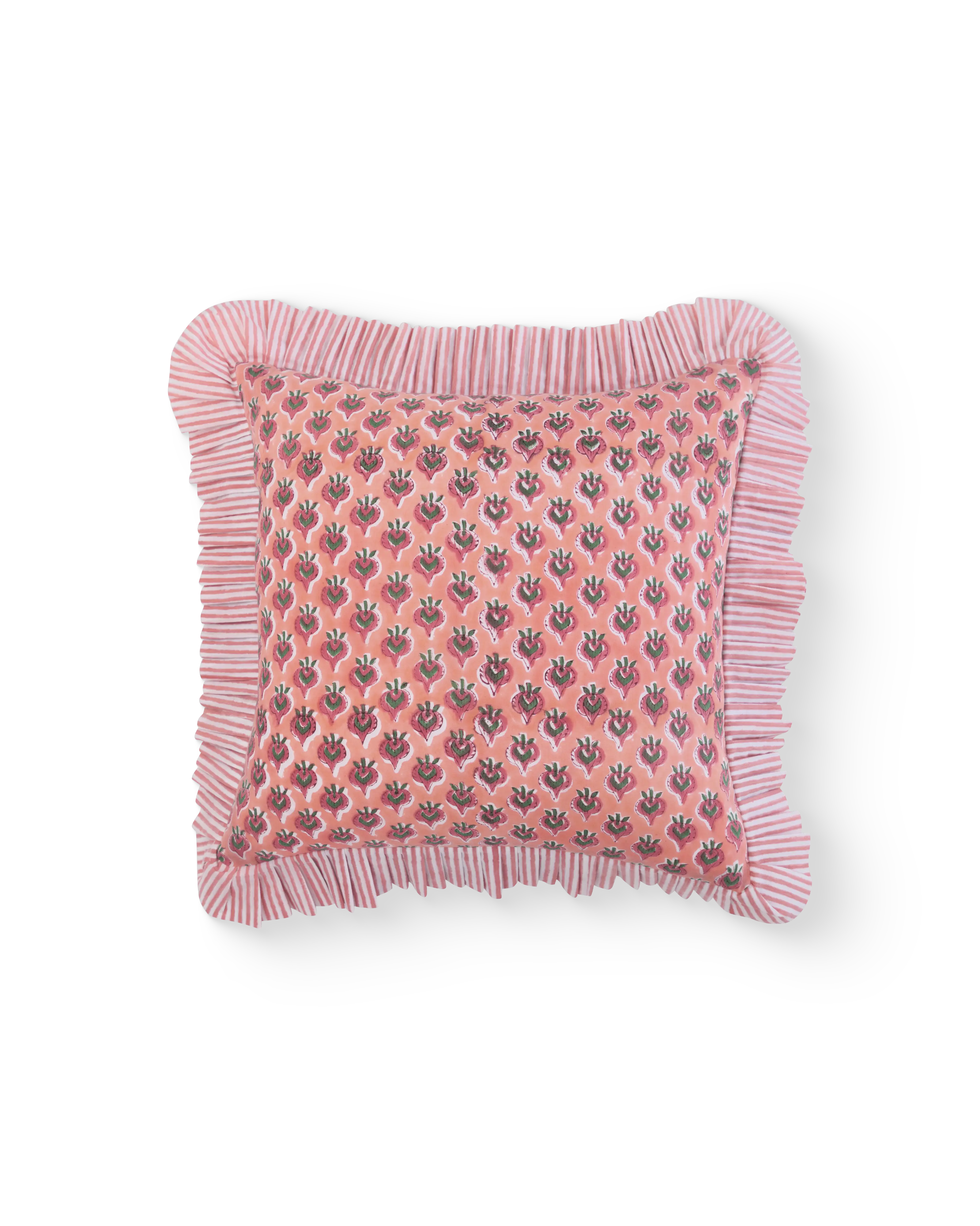 Paan Buti Frill Cushion Cover