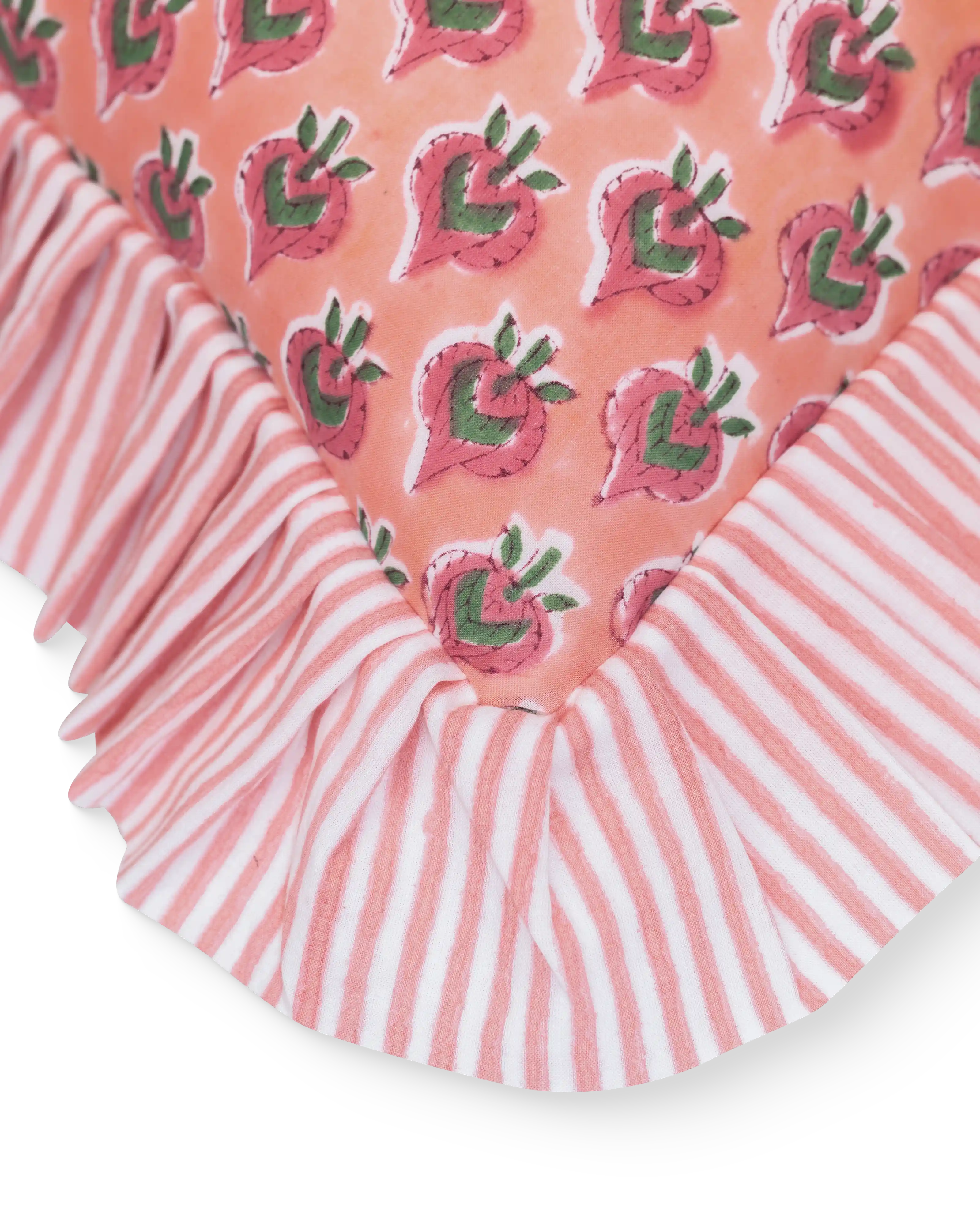 Paan Buti Frill Cushion Cover
