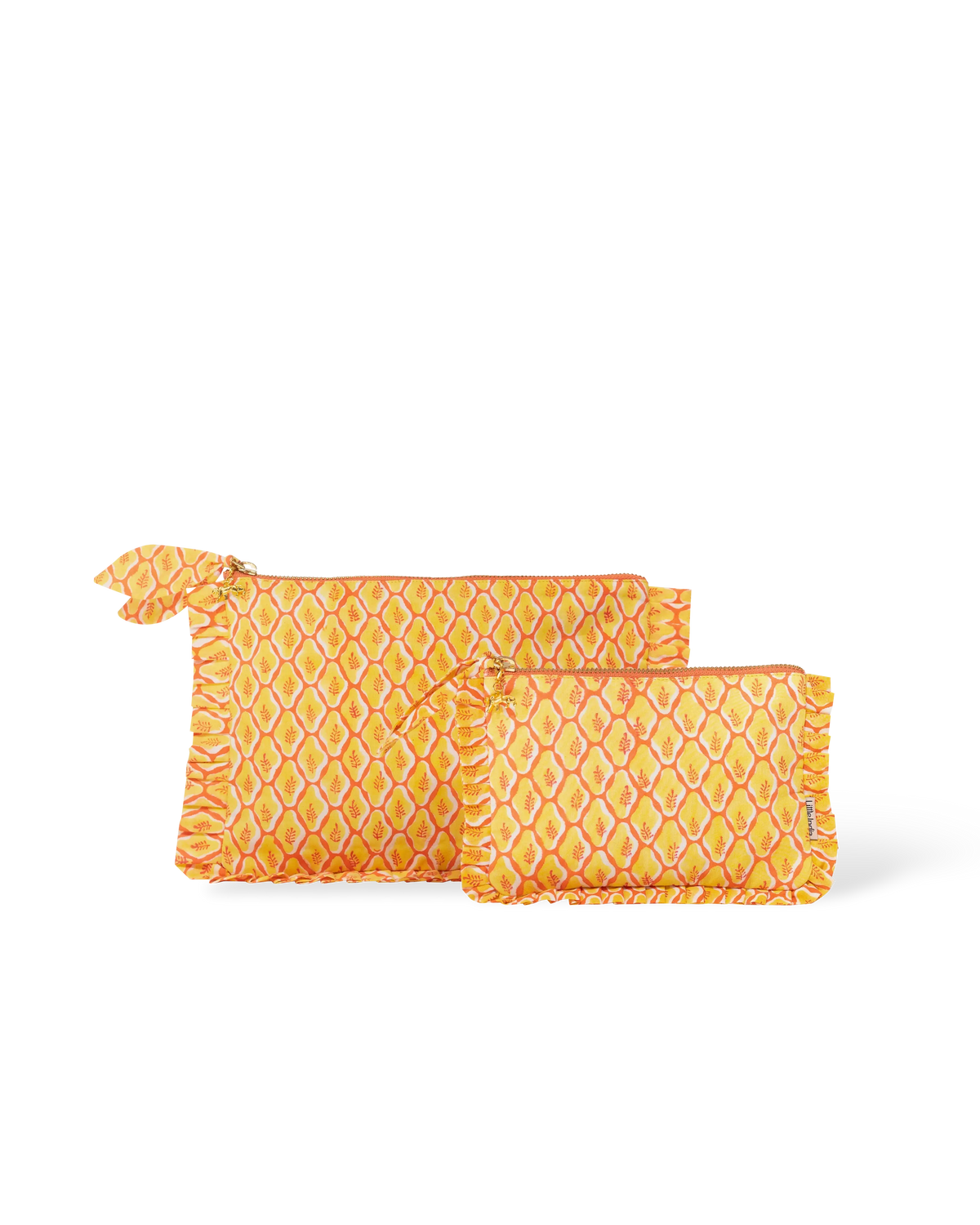 Mustard Buti Frill Everyday Pouch